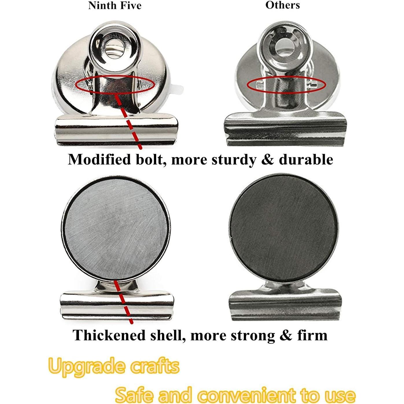 Clips Magnéticos Fuertes Ninth Five - 12 Pack 31mm para Oficina