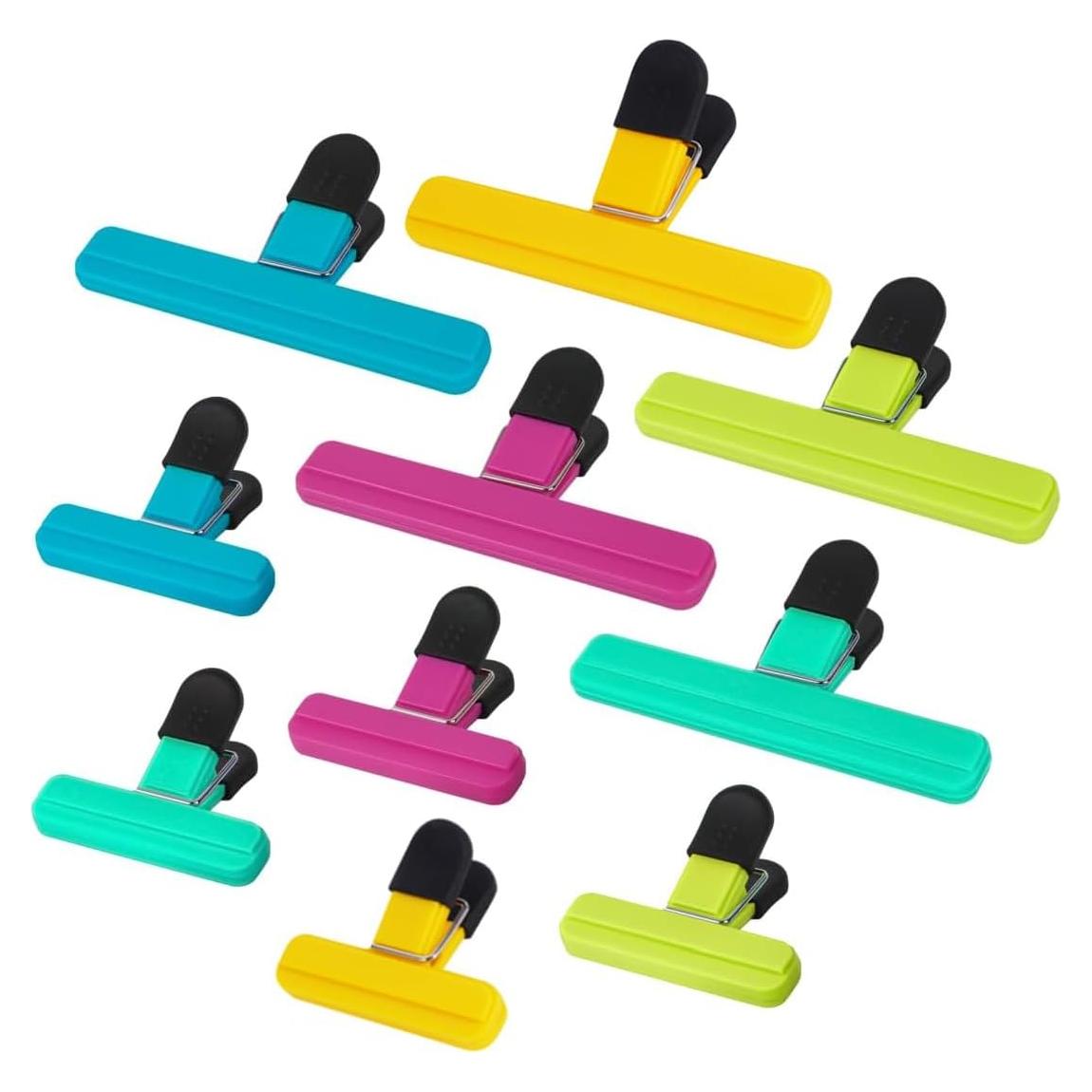 Pinzas para bolsas de alimentos ZIOGAJINE, 10 unidades, plástico