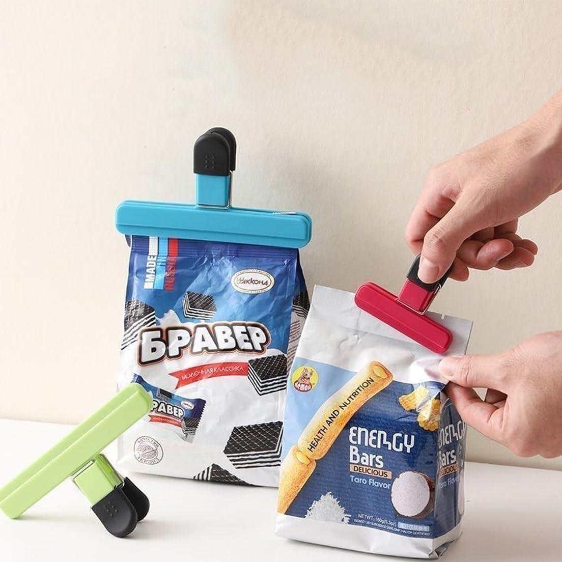 Pinzas para bolsas de alimentos ZIOGAJINE, 10 unidades, plástico