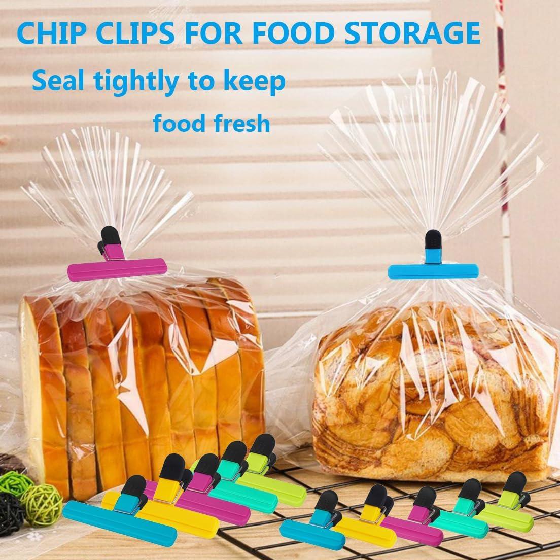 Pinzas para bolsas de alimentos ZIOGAJINE, 10 unidades, plástico