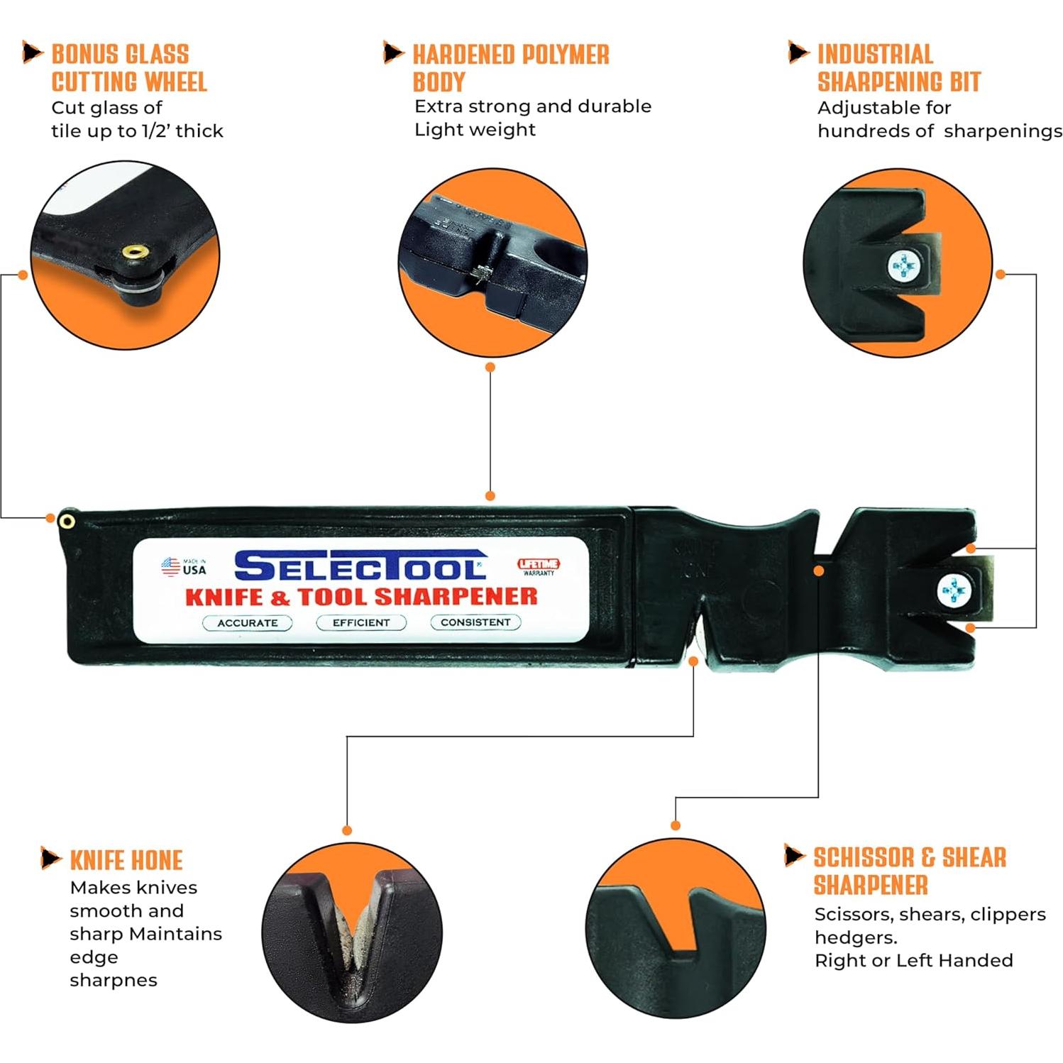 Afilador de Cuchillos Selectool SEL001 - Afilado Rápido