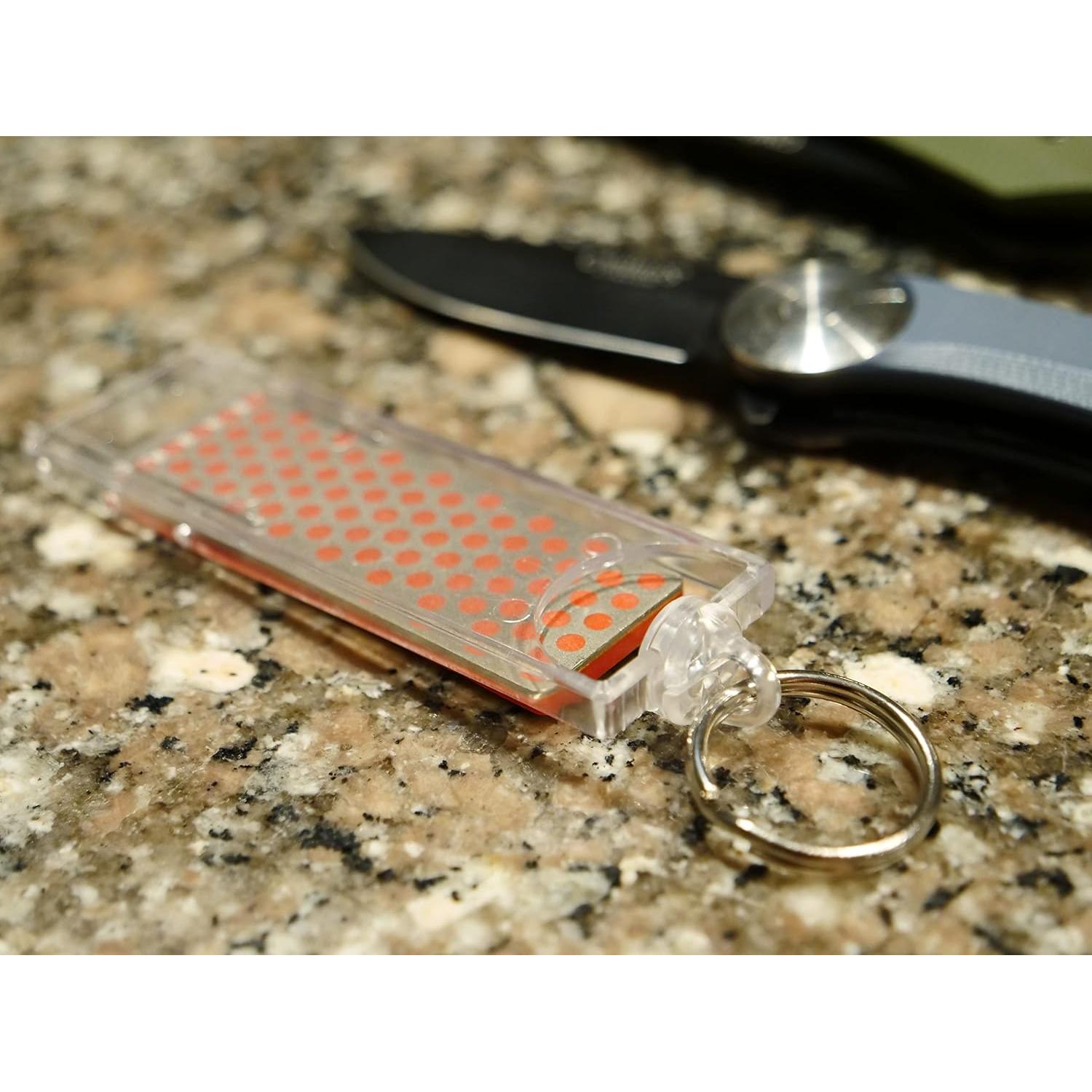 Afilador Portátil DMT Mini-Sharp Fino 13.97 cm Rojo