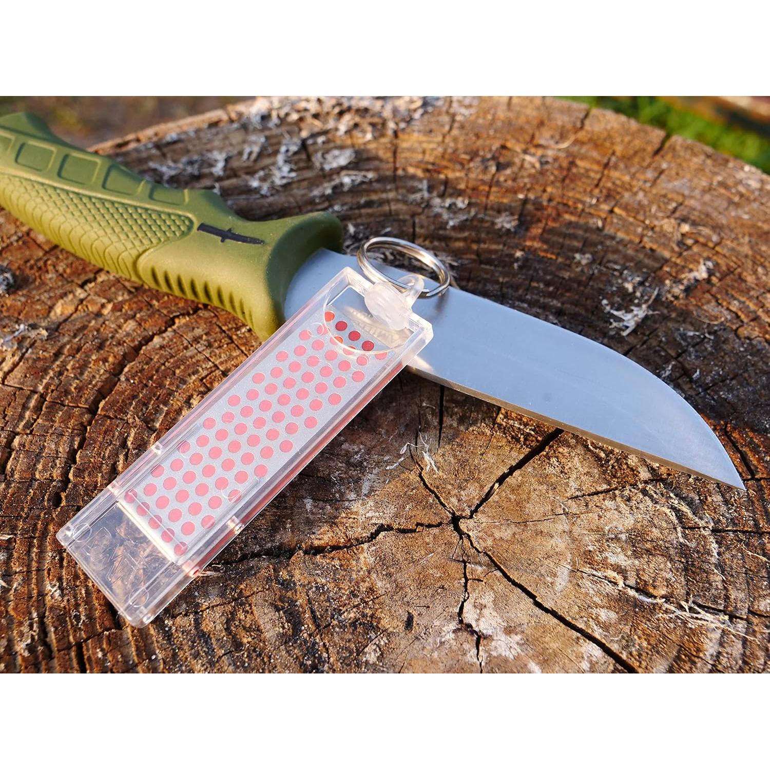 Afilador Portátil DMT Mini-Sharp Fino 13.97 cm Rojo