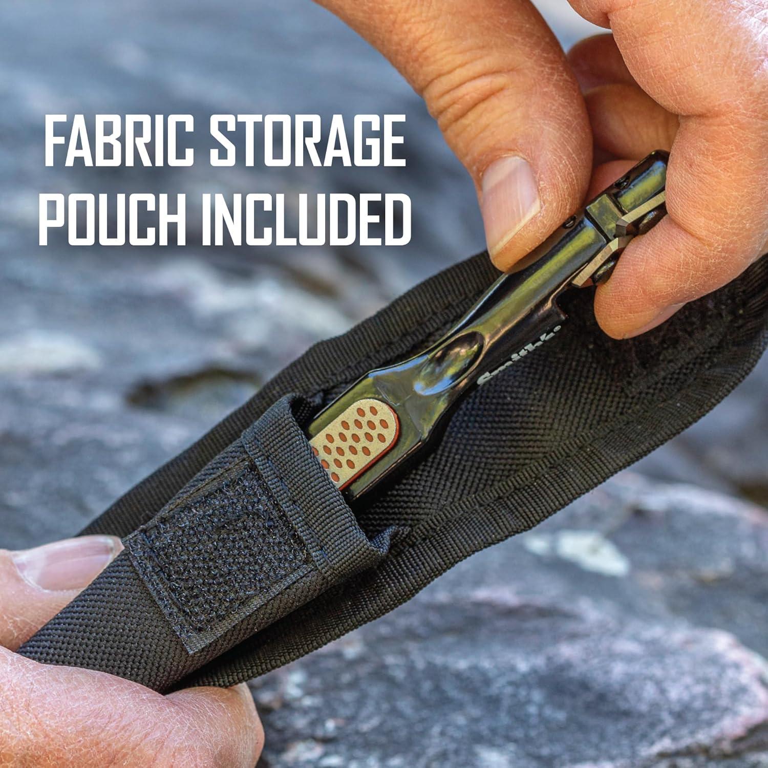 Afilador de cuchillos Smith's 50047 Edgesport - Portátil con bolsa