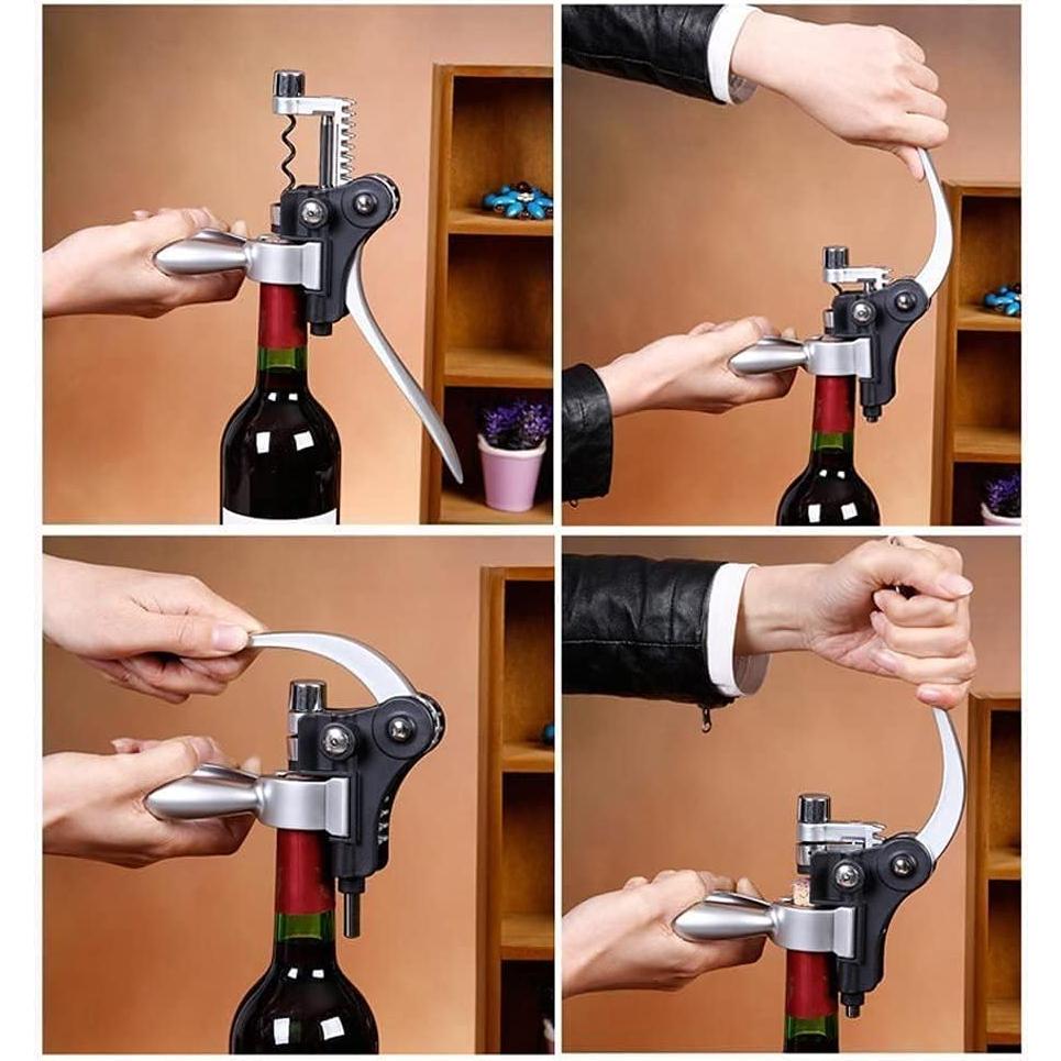 Set de Sacacorchos Smaier 9 Piezas con Estuche de Madera