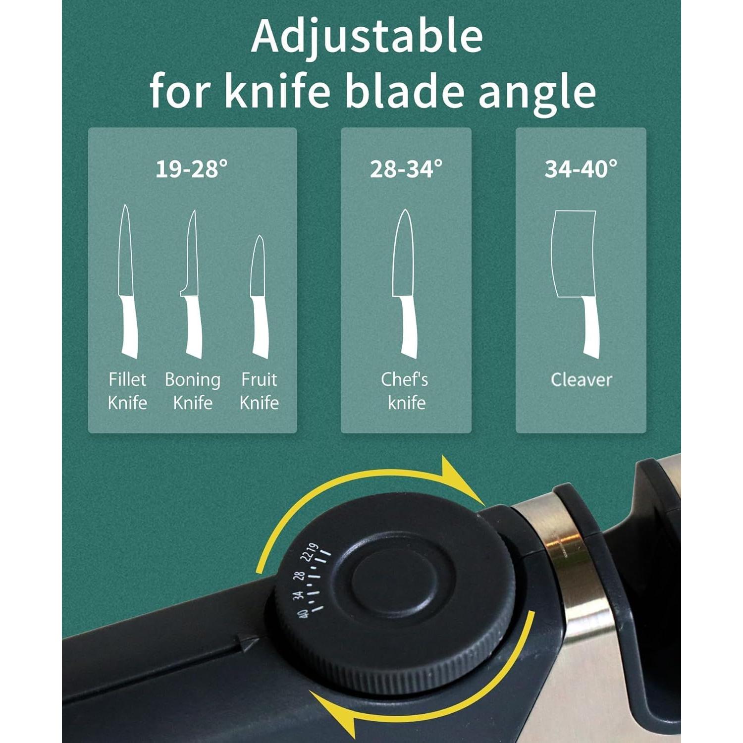 Afilador de cuchillos MyHome 101 3 etapas ajustable rojo