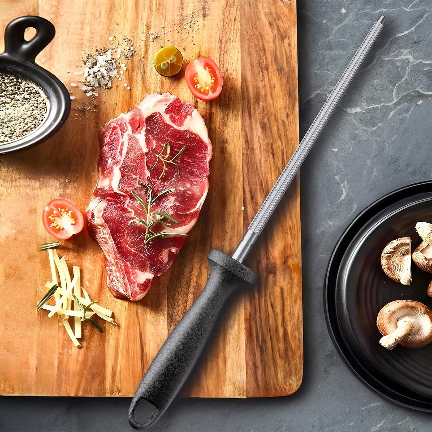 Varilla Afiladora FANERFUN 33 cm Acero al Carbono Profesional