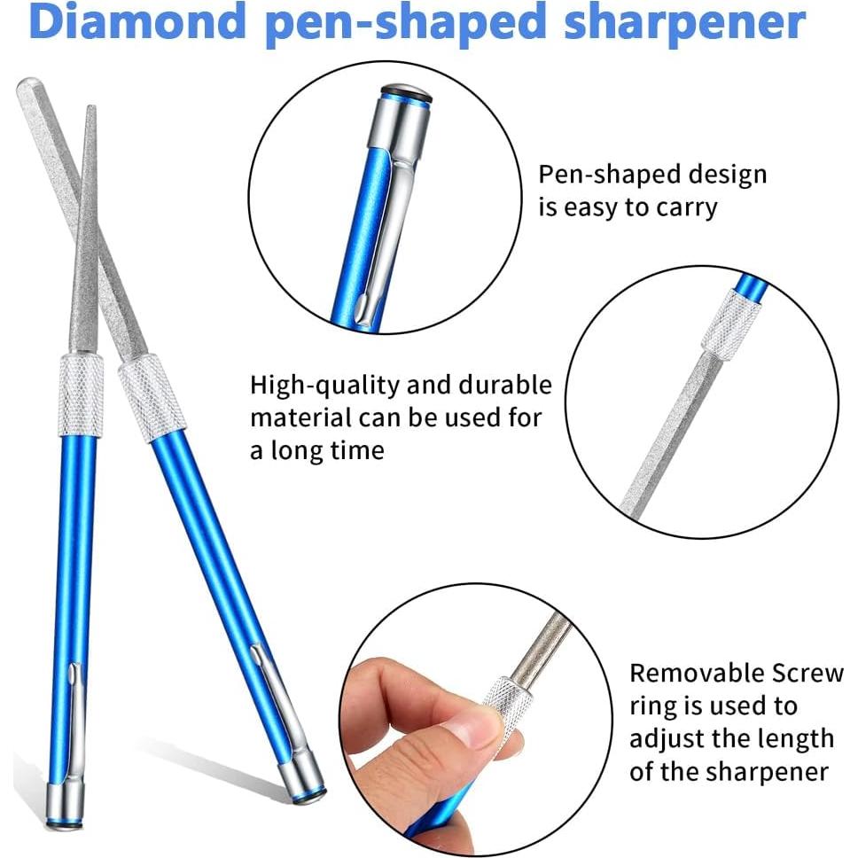 Afilador de Cuchillos Serrados Eyech 2 Piezas Diamante 20.5cm