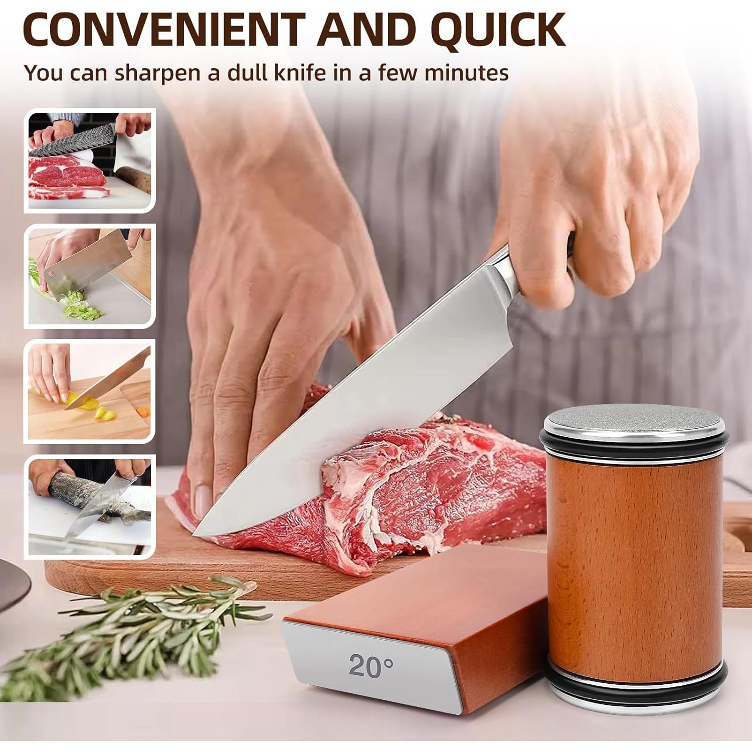 Afilador de cuchillos rodante Ailanxin con diamante 15° 20°