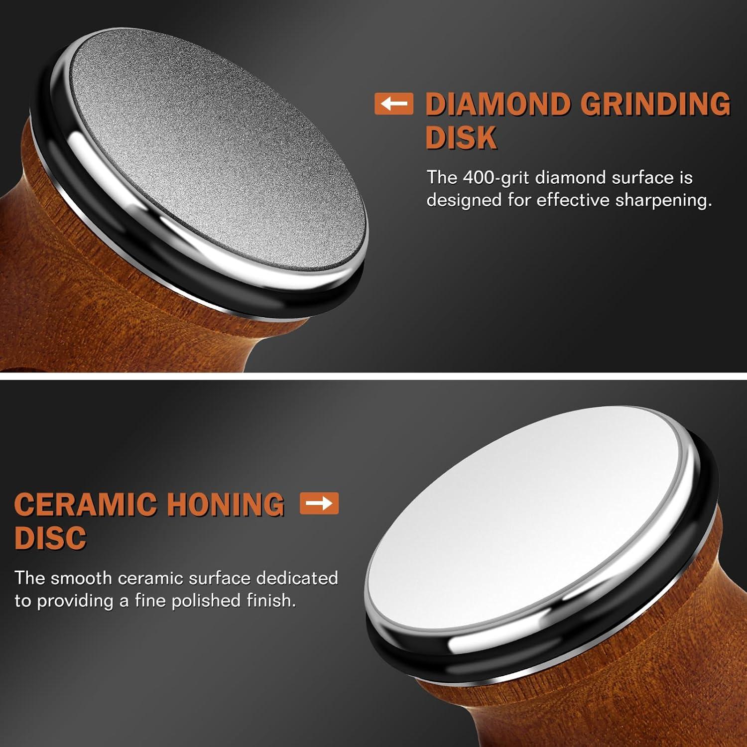 Kit Afilador de Cuchillos Arbenefe con Base Múltiples Ángulos