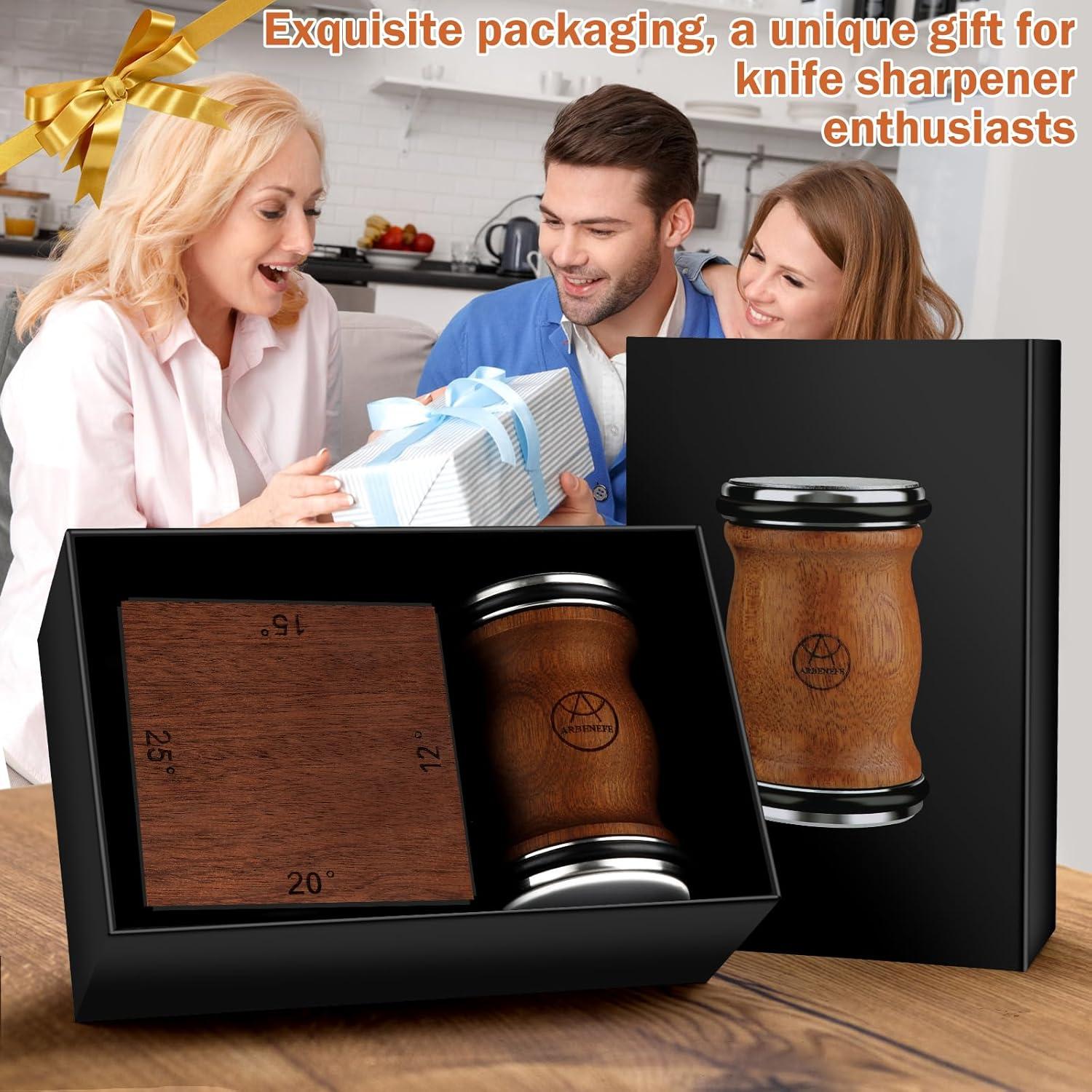 Kit Afilador de Cuchillos Arbenefe con Base Múltiples Ángulos