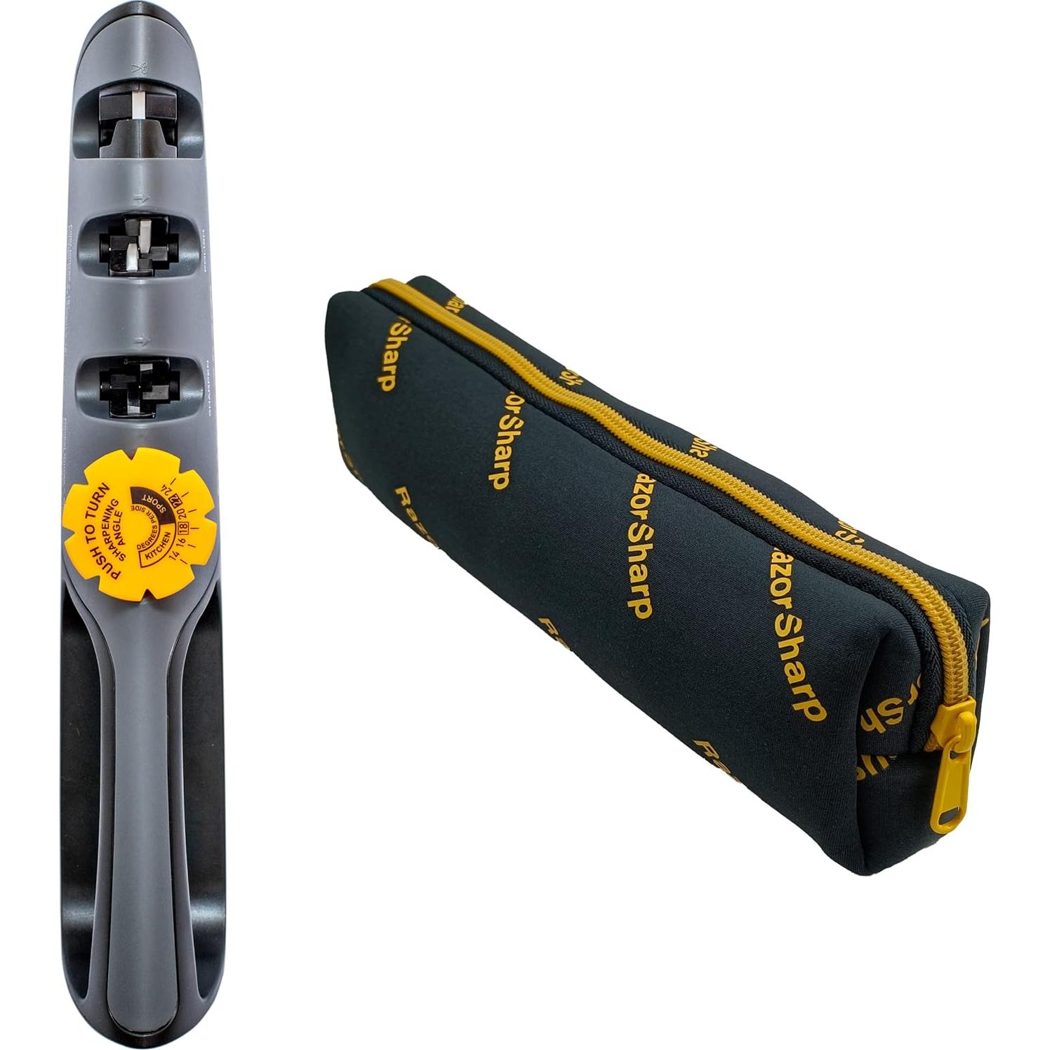 Afilador de cuchillos RazorSharp con guía ajustable