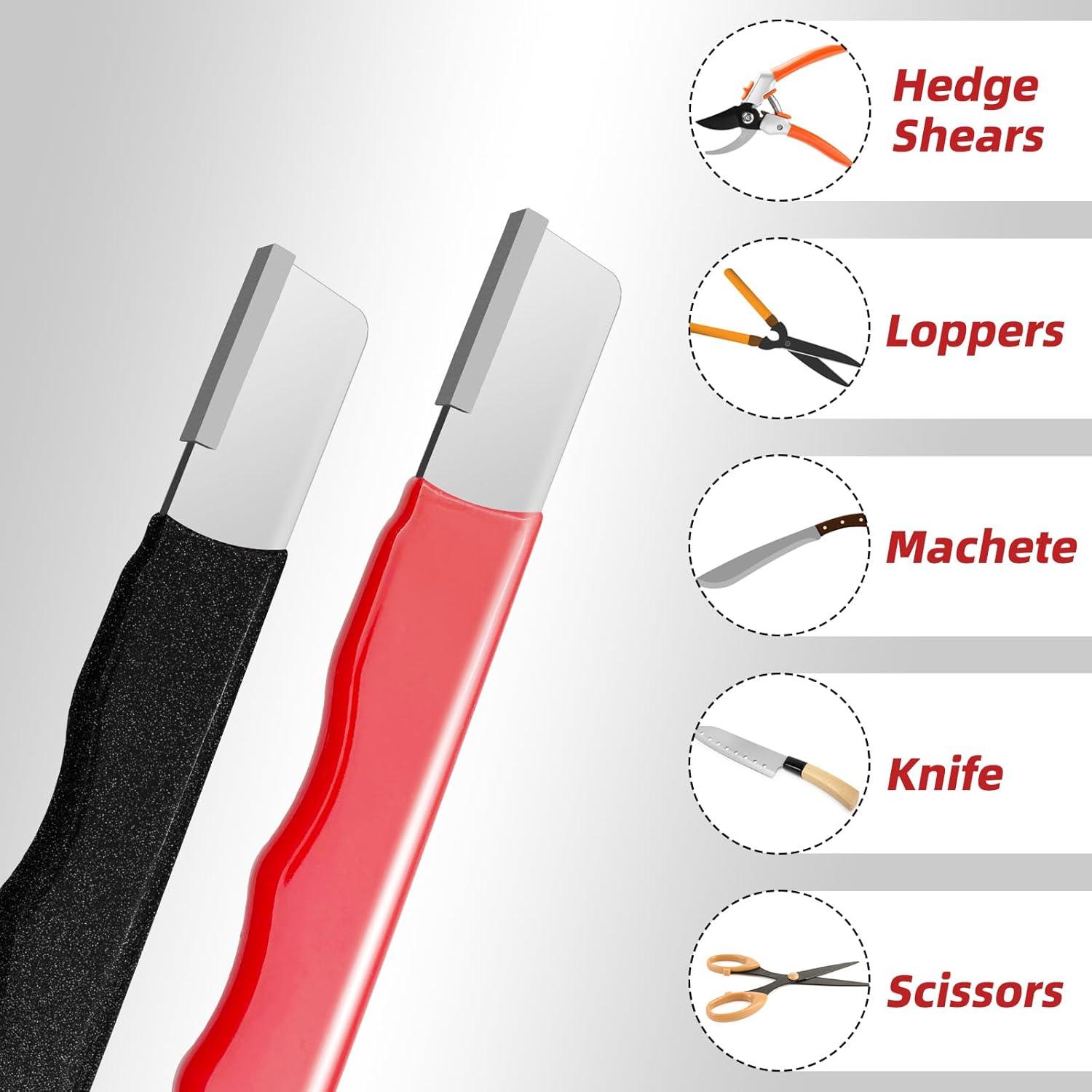 Juego de 2 Afiladores de Herramientas de Jardín Fifchall