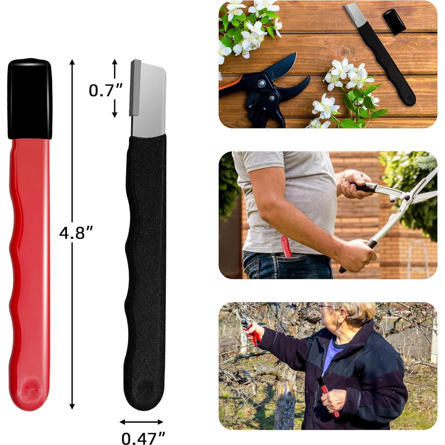 Juego de 2 Afiladores de Herramientas de Jardín Fifchall