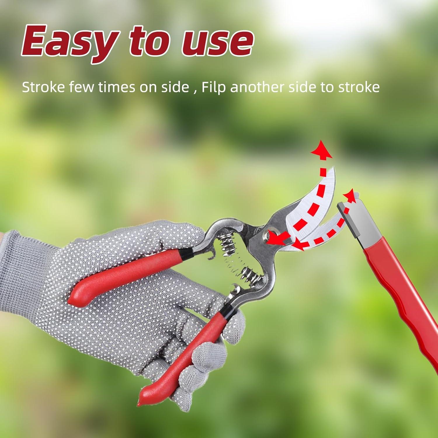 Juego de 2 Afiladores de Herramientas de Jardín Fifchall