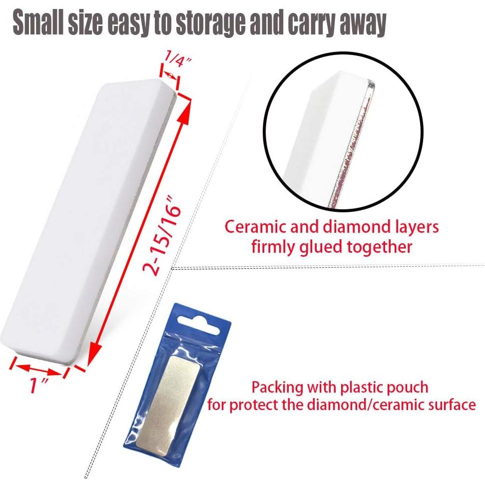 Piedra de Afilado Doble Cara OSFTBVT 400/1000 Mini Compacta