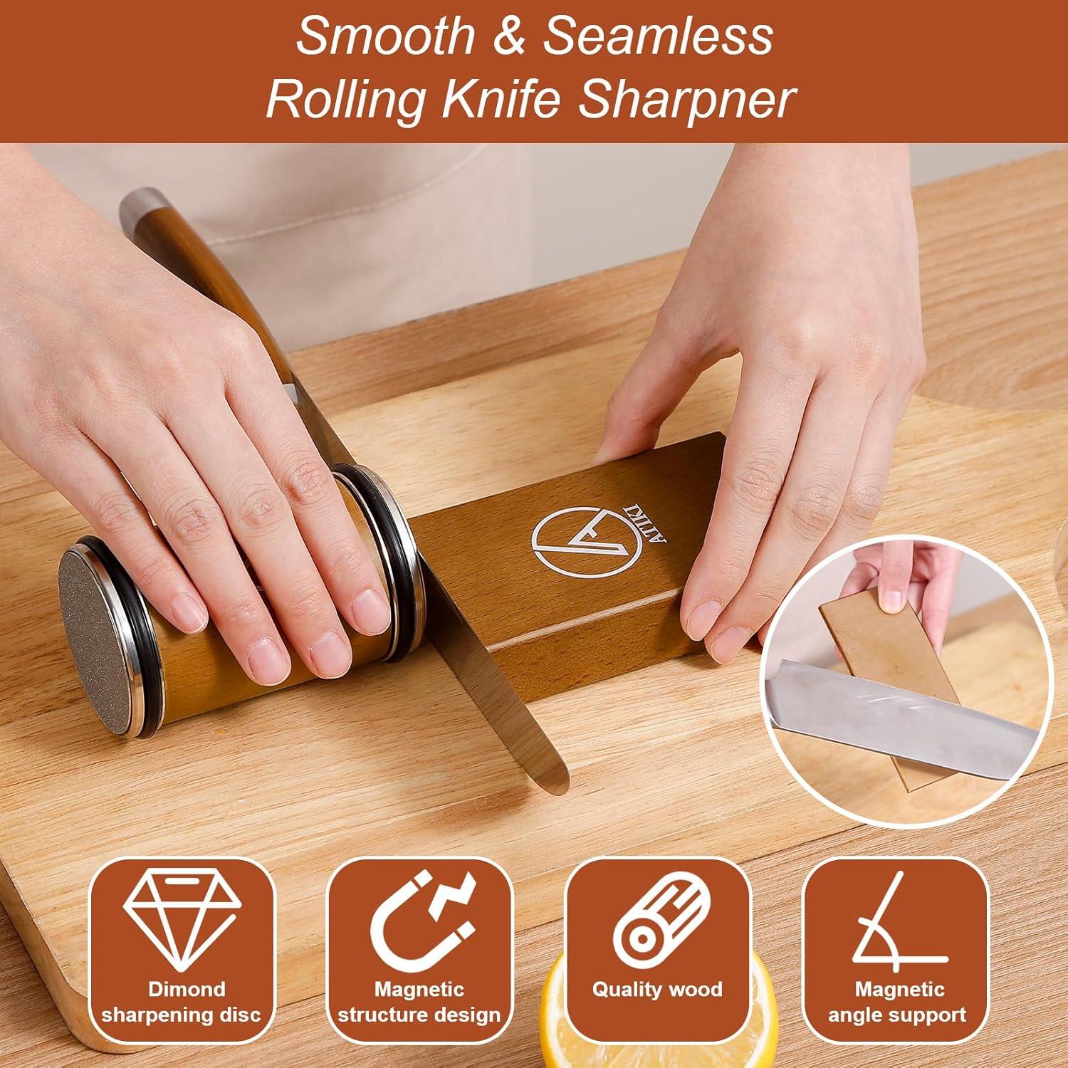 Afilador de Cuchillos Profesional Atiki 2024 - Discos de Diamante