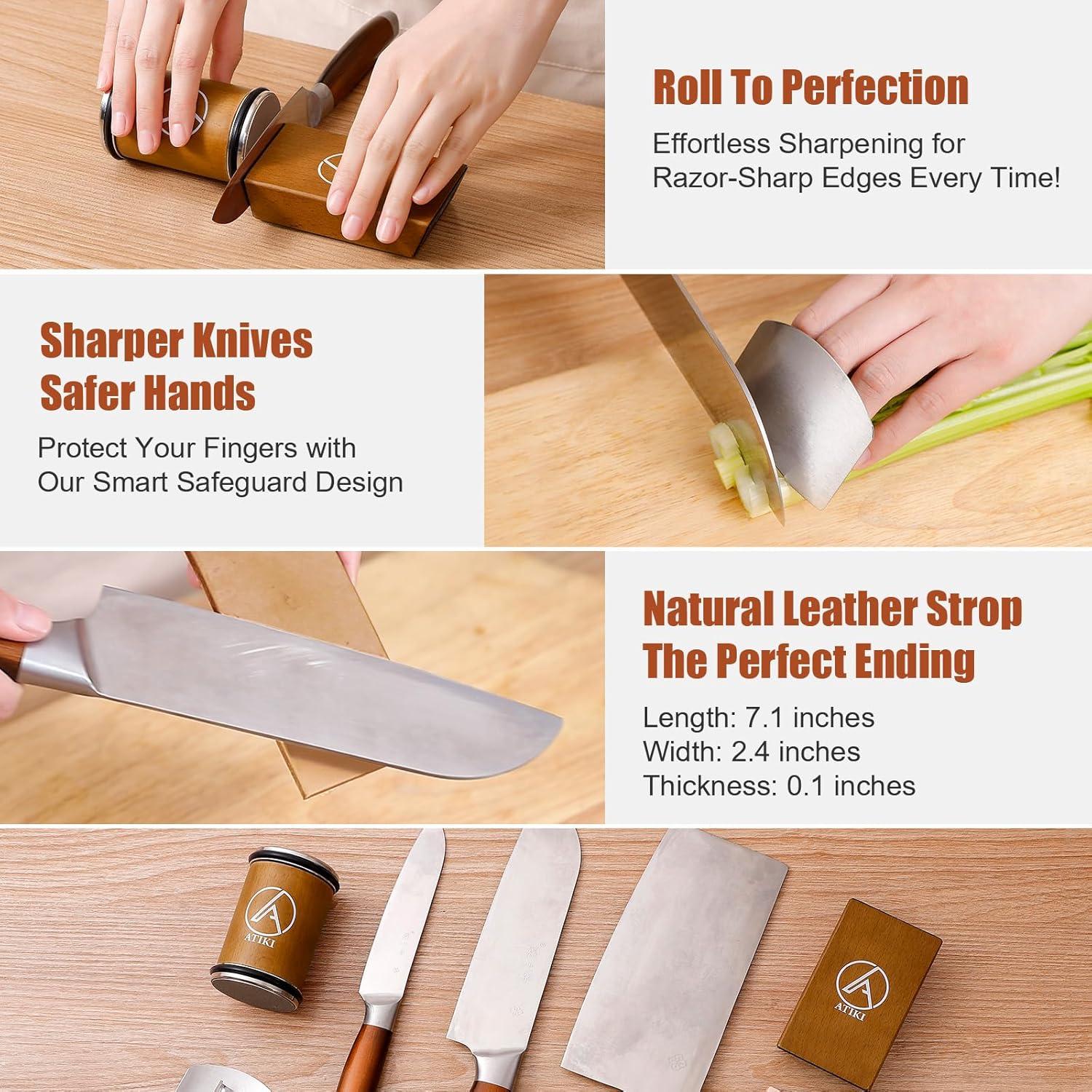 Afilador de Cuchillos Profesional Atiki 2024 - Discos de Diamante