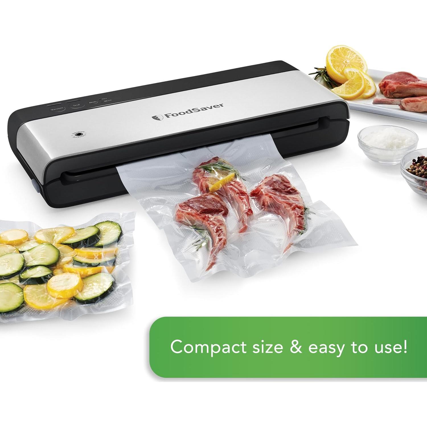 Sellador al Vacío FoodSaver VS0150 Compacto Vertical