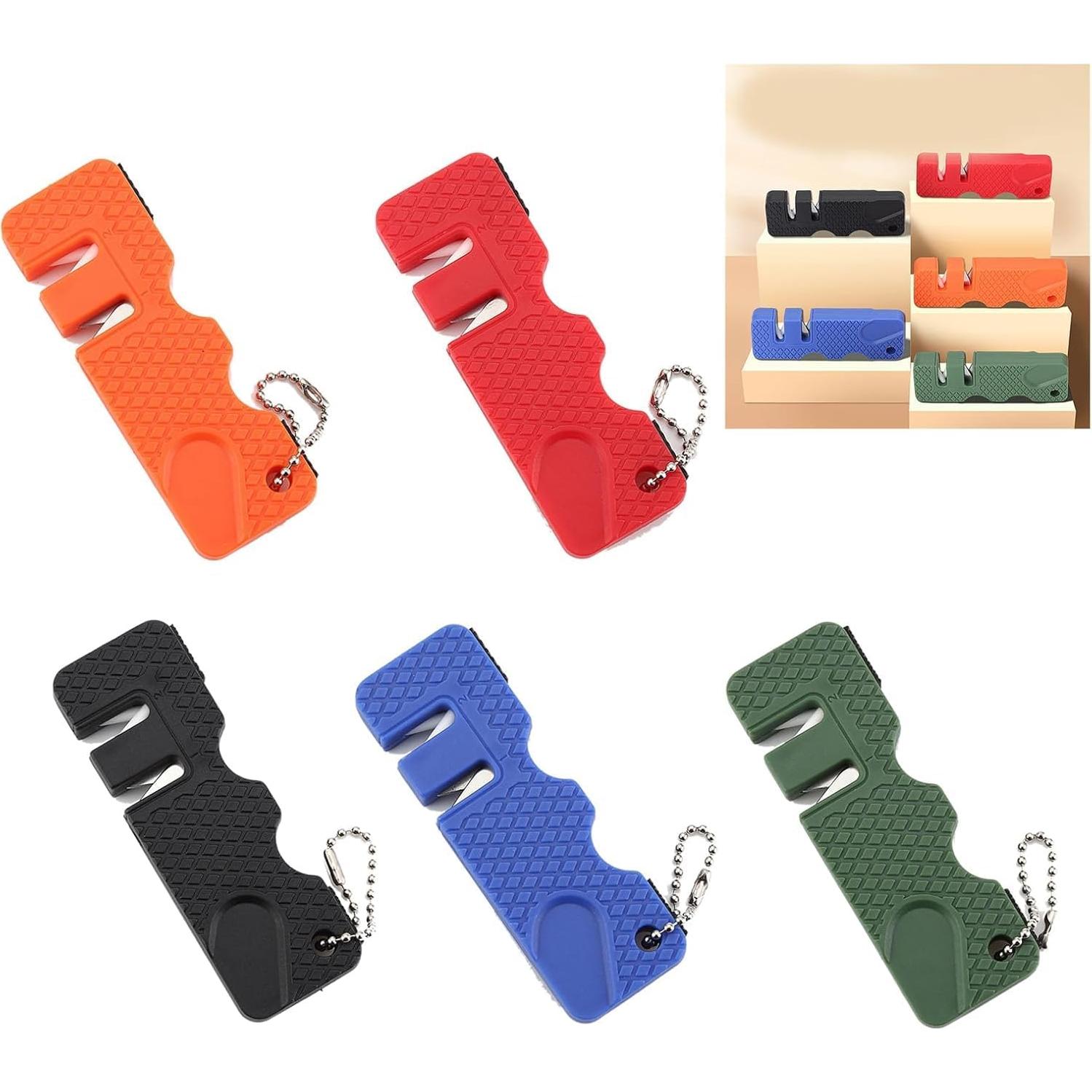 Afilador de cuchillos Enyolidimk mini piedra portátil 7,6 cm