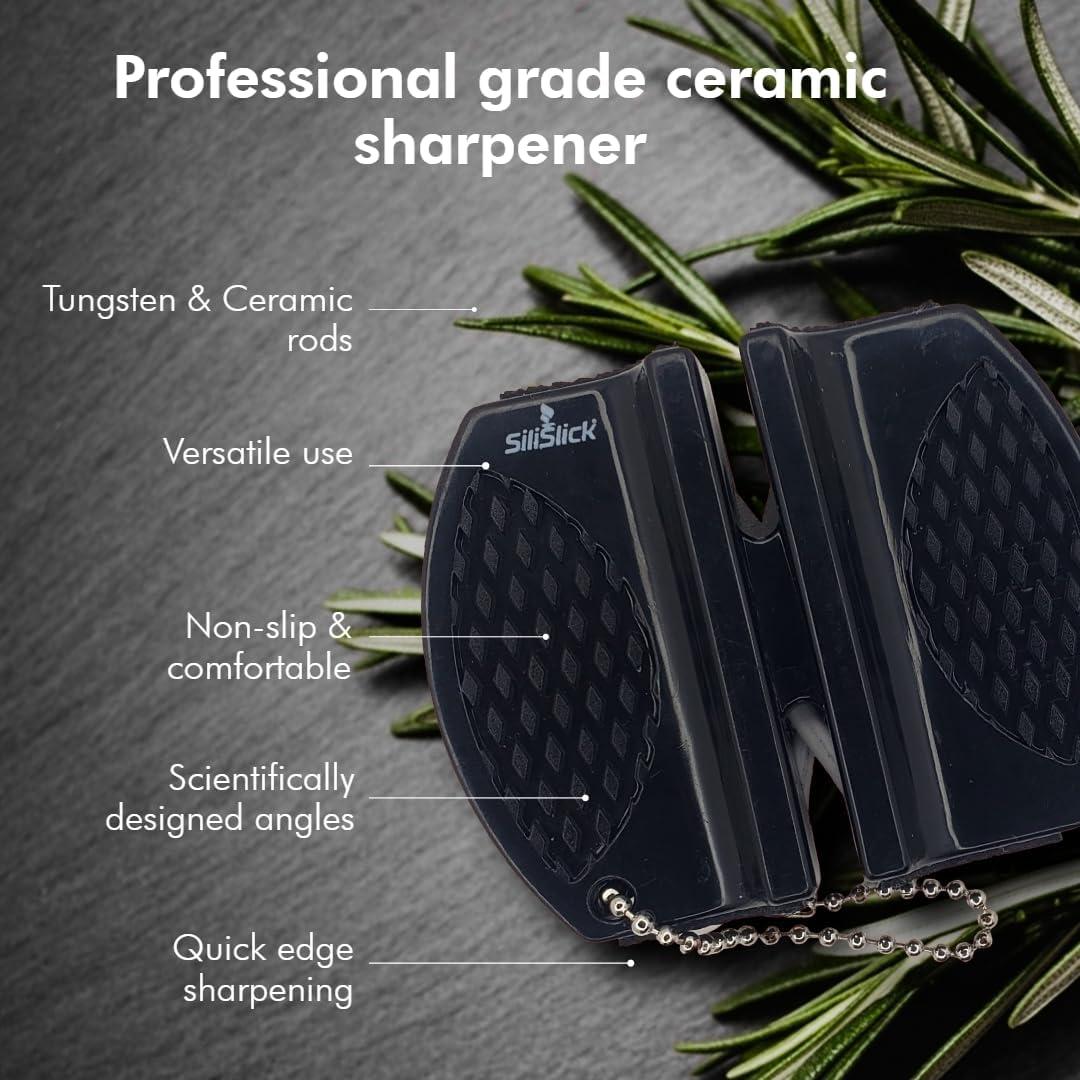 Afilador de cuchillos SiliSlick profesional tungsteno cerámica