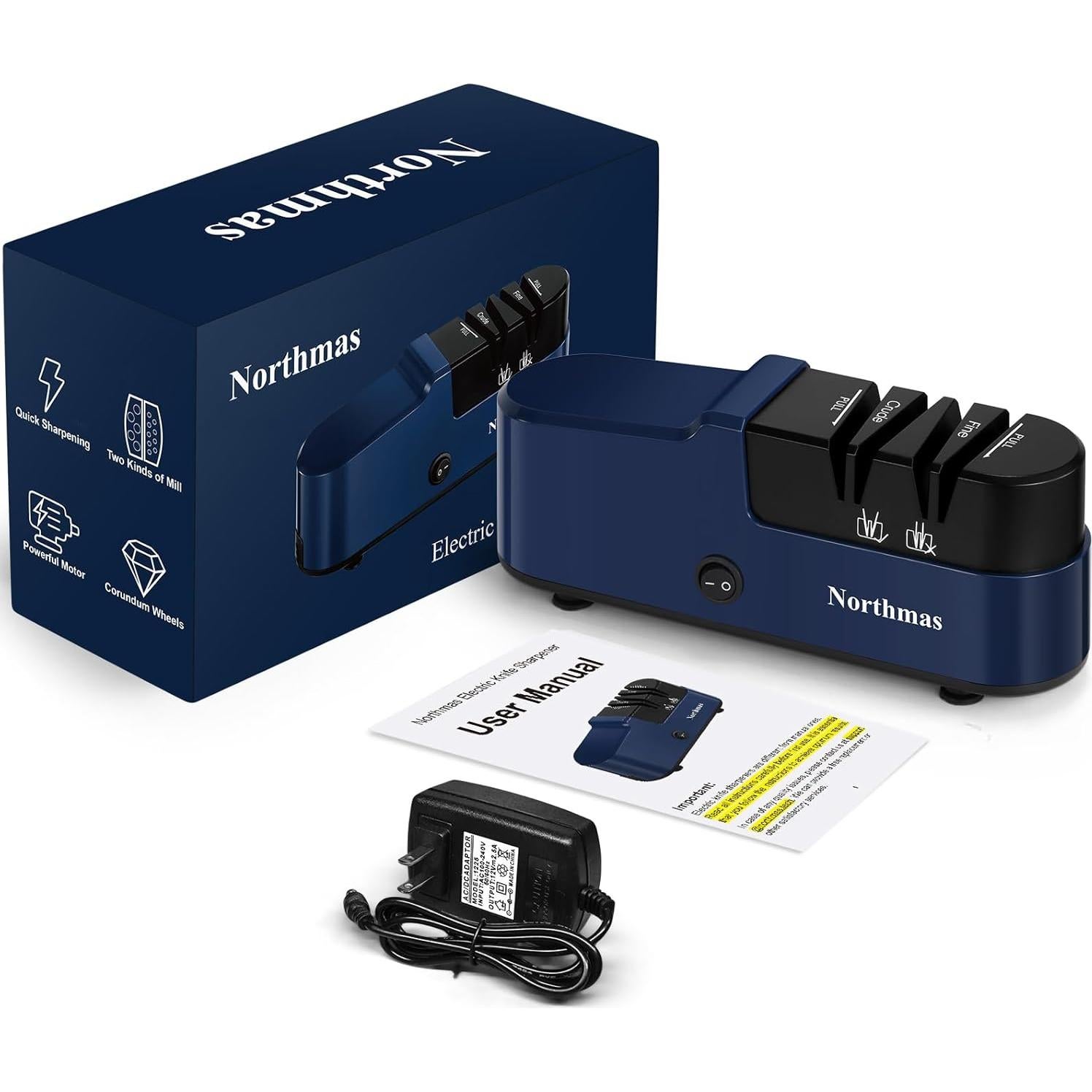 Afilador eléctrico de cuchillos Northmas QN-M868 2 etapas