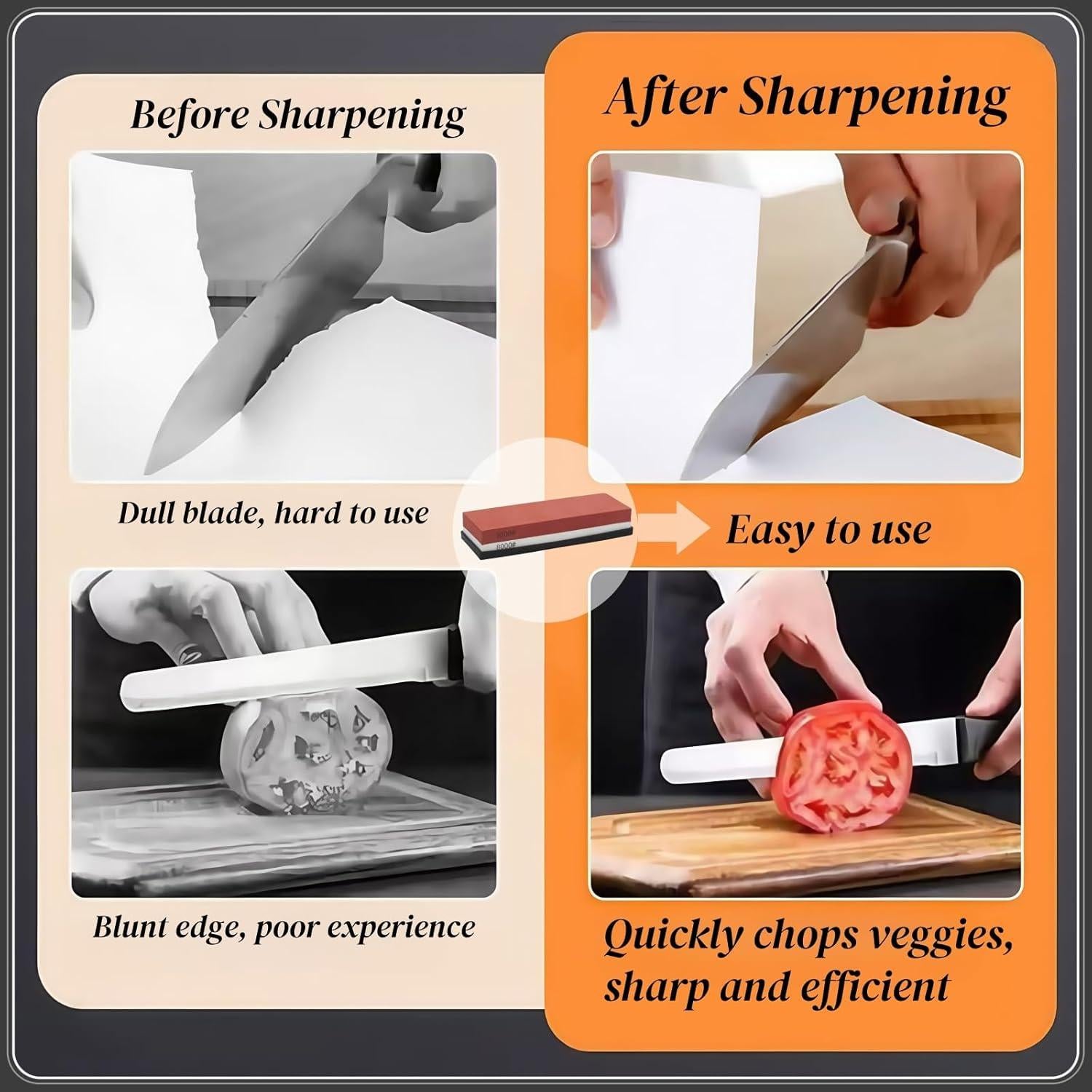 Piedra de Afilado Bellairis 3000/8000 Grit con Base Antideslizante