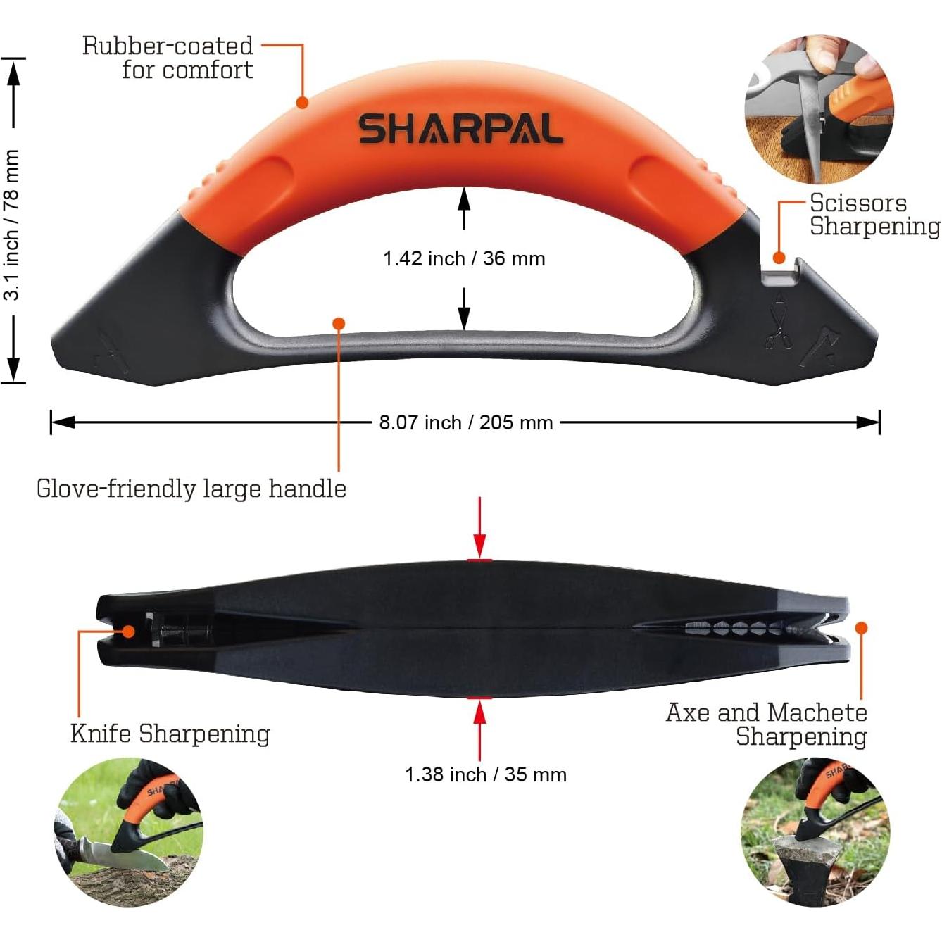 Afilador 3-en-1 SHARPAL SHP112N para cuchillos y herramientas