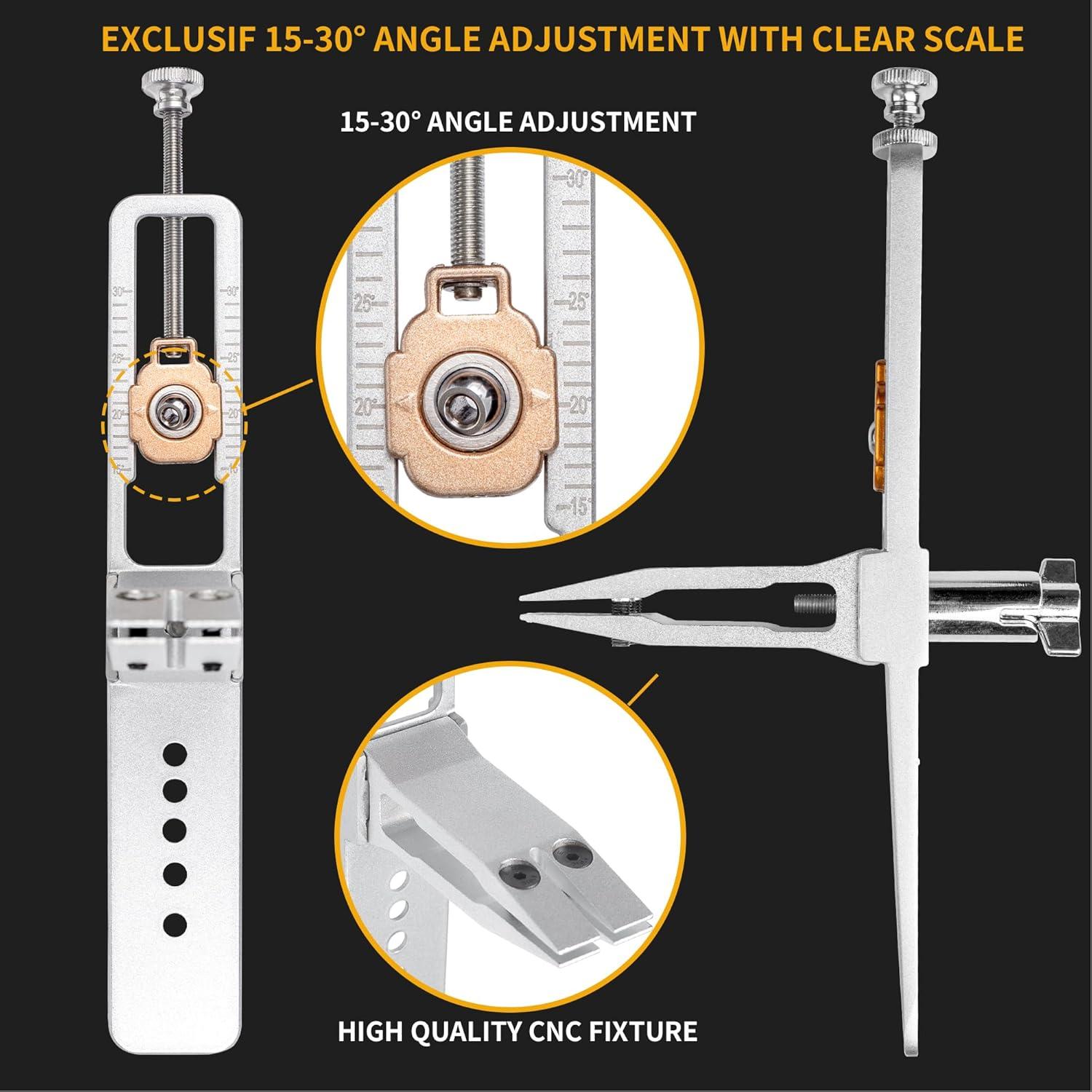 Afilador de Cuchillos CWOVRS 2 en 1 con Piedras y Kit