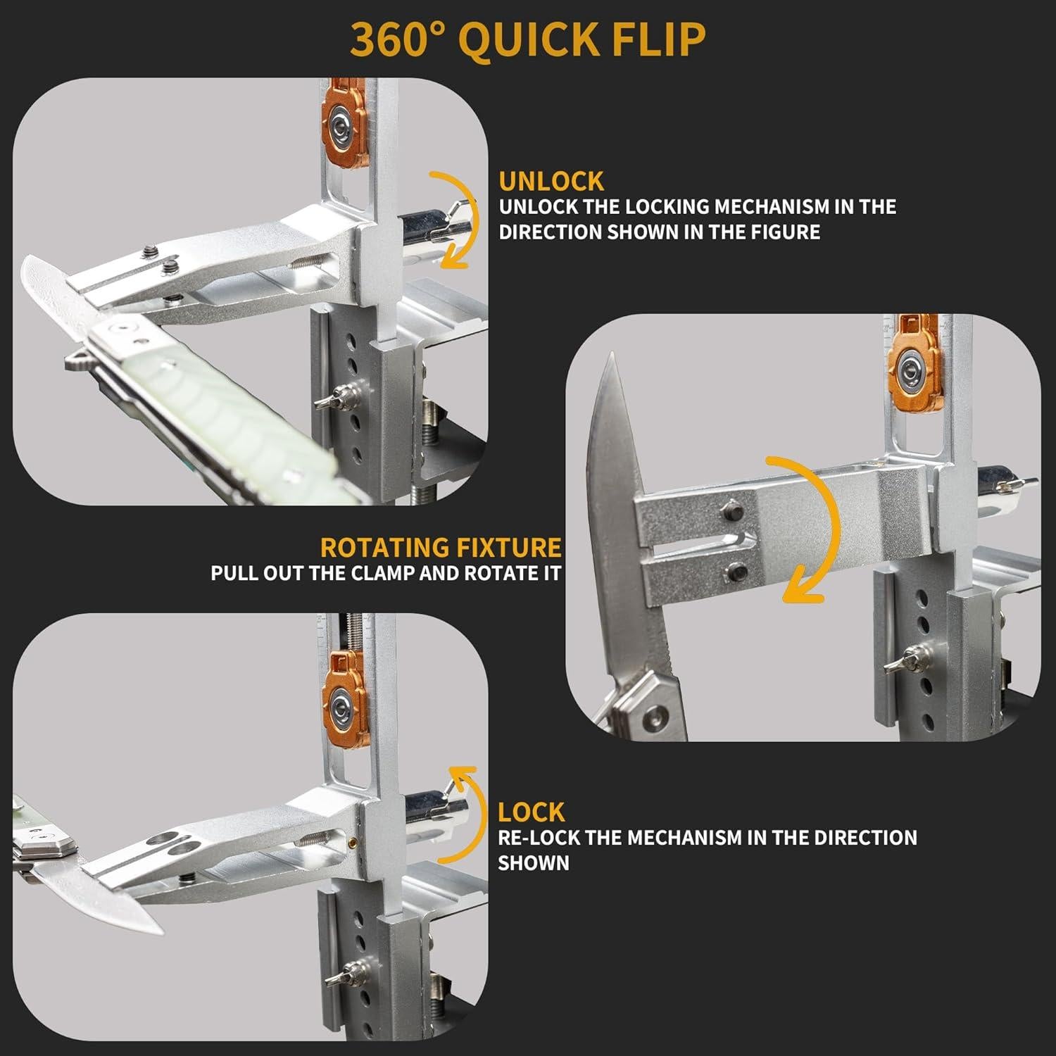Afilador de Cuchillos CWOVRS 2 en 1 con Piedras y Kit