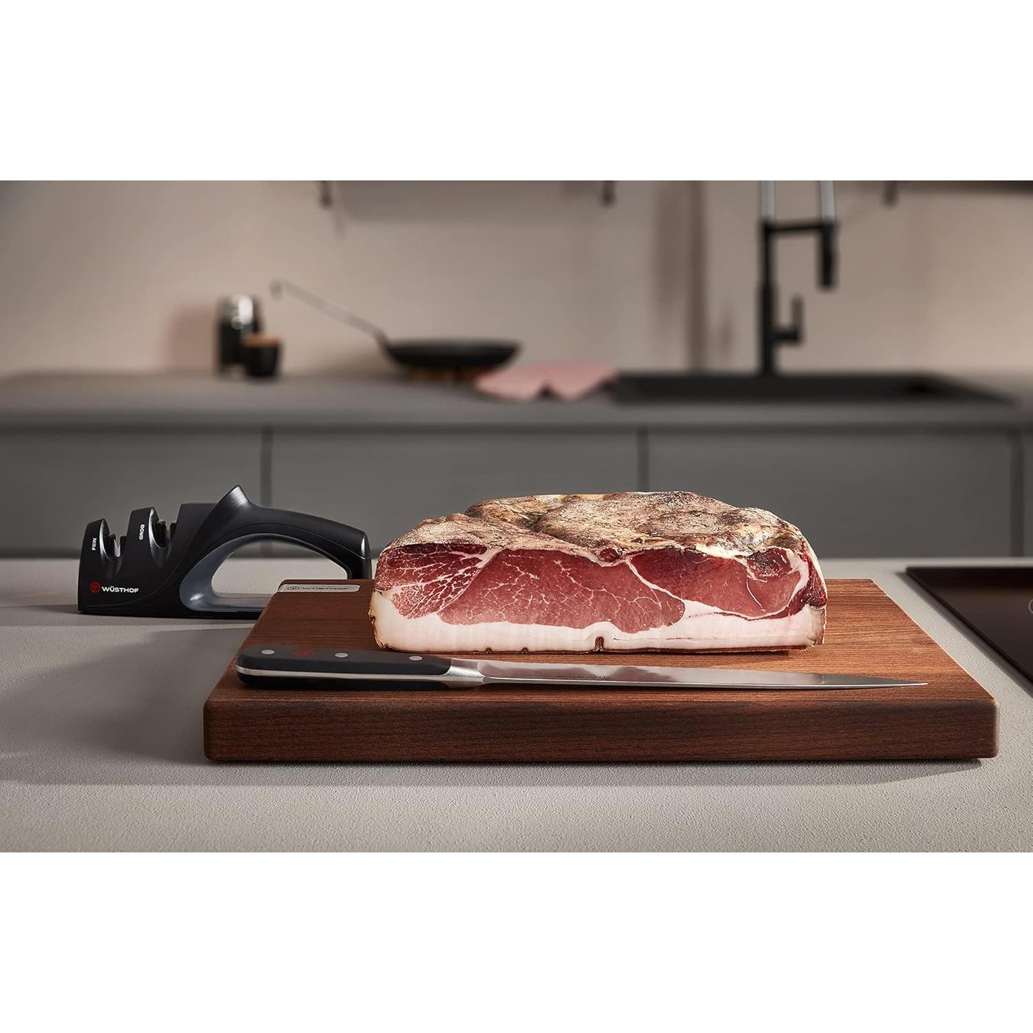 Afilador Manual Wüsthof de Dos Etapas, Negro