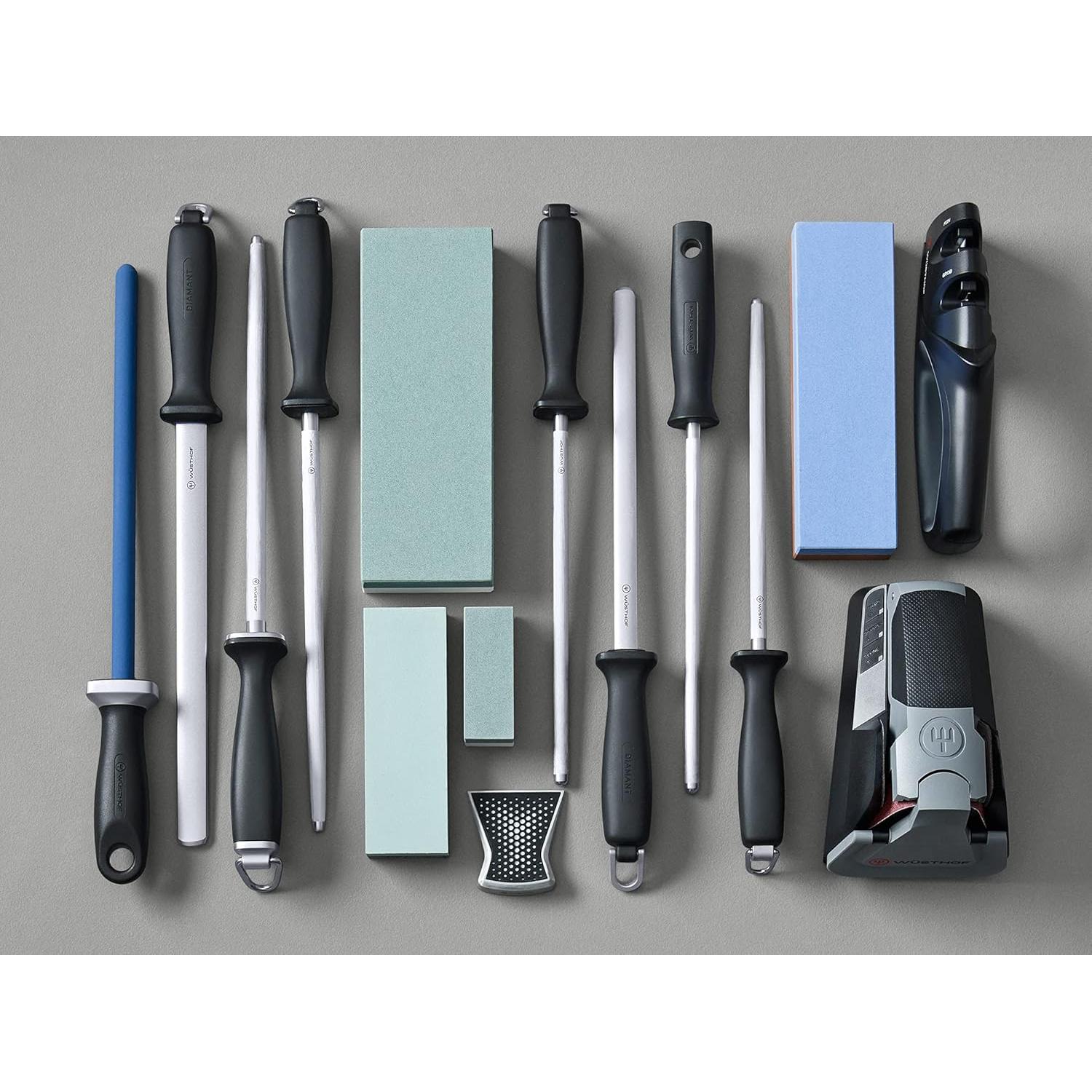 Afilador Manual Wüsthof de Dos Etapas, Negro