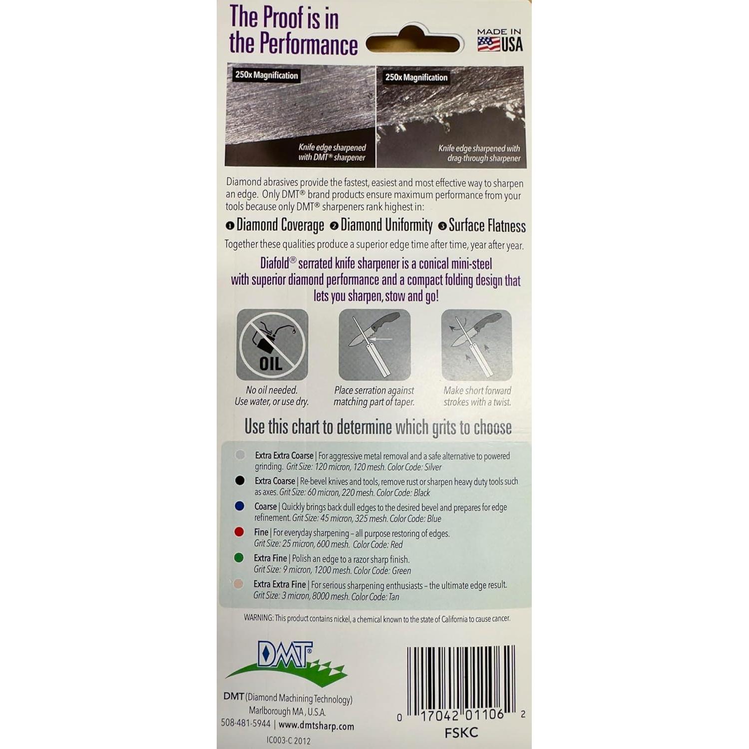 Afilador de Cuchillos Serrados DMT FSKC Diafold 24,13 cm