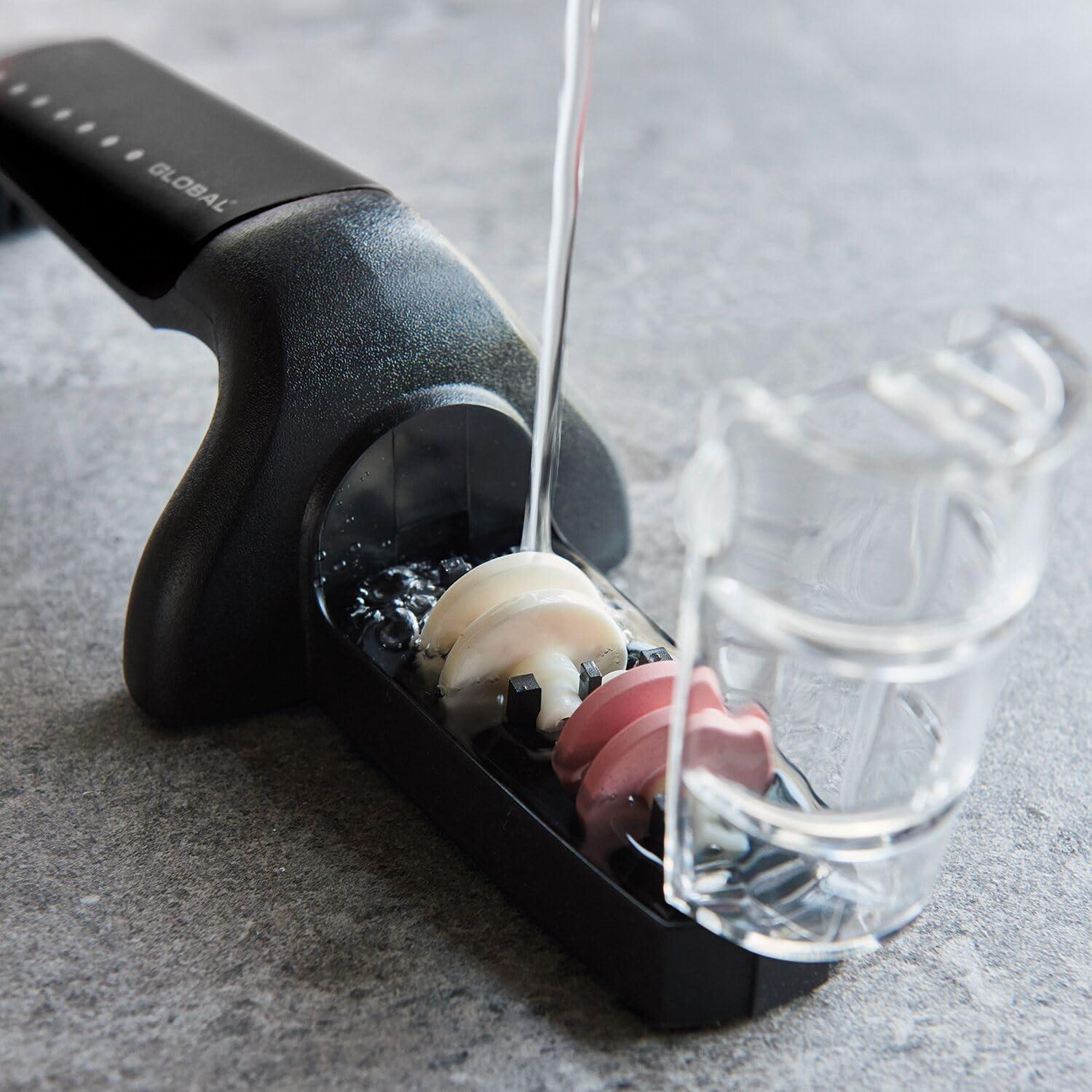 Afilador de Cuchillos Global G-91/BW Acero Inoxidable 2 Etapas