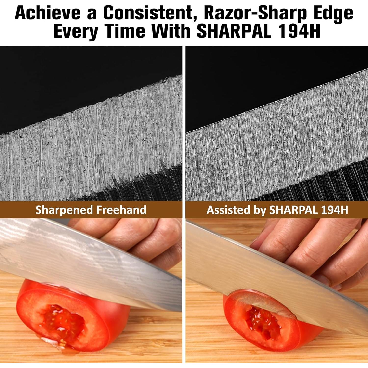 Afilador de Cuchillos SHARPAL 194H con Guía de Ángulo 15°-45°