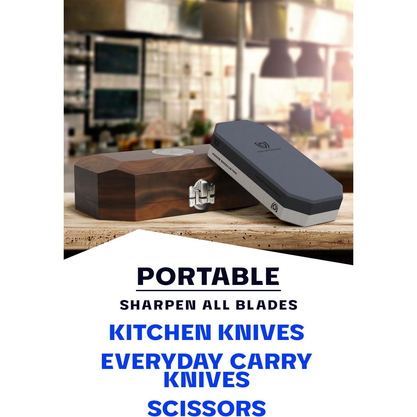 Kit de Piedra de Afilar Dalstrong #1000/#6000 - Corindón 1.41 kg