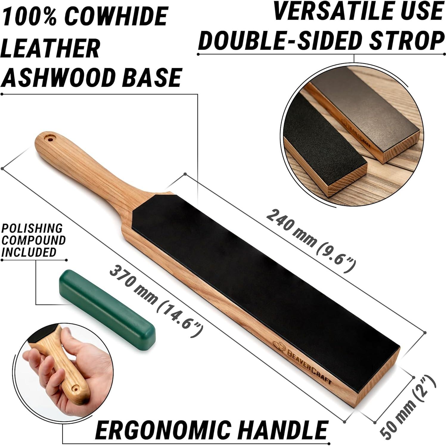 Kit de Afilado de Cuchillos BeaverCraft LS4P1 con Compuesto