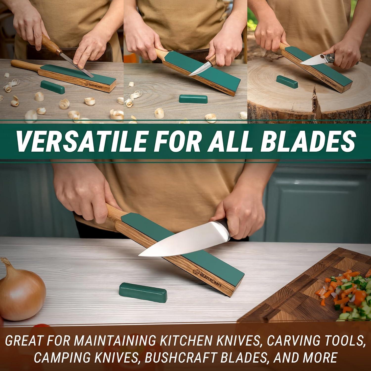 Kit de Afilado de Cuchillos BeaverCraft LS4P1 con Compuesto