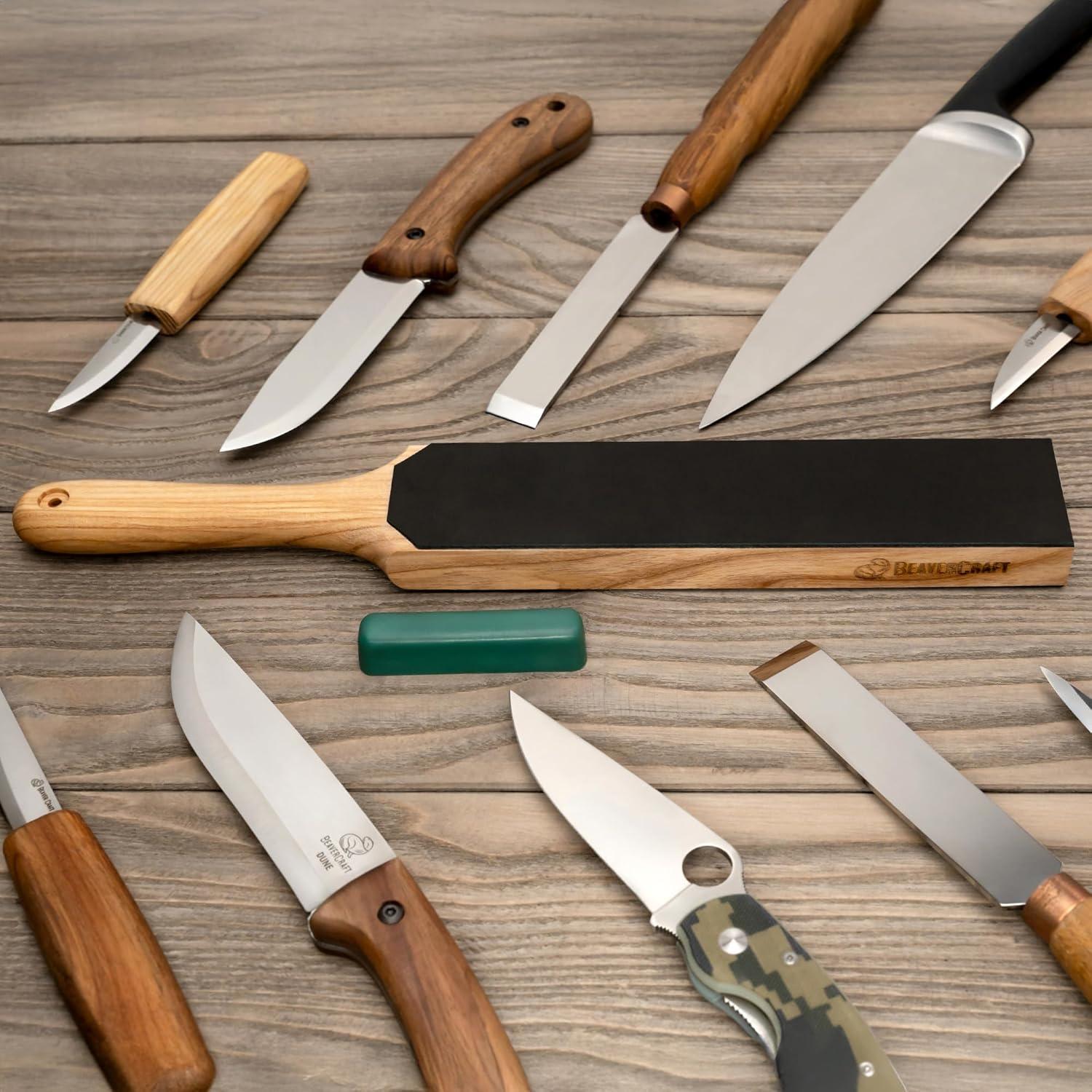 Kit de Afilado de Cuchillos BeaverCraft LS4P1 con Compuesto
