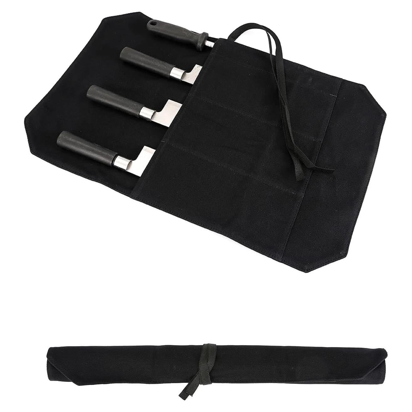 Bolsa de Cuchillos de Chef HERSENT Negra 4 Compartimentos