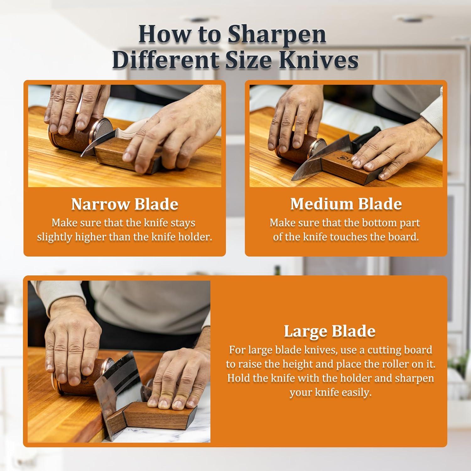 Afilador de Cuchillos AHMACO con Discos de Diamante y Cerámica