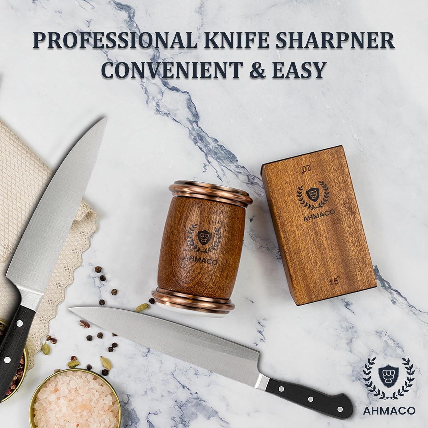 Afilador de Cuchillos AHMACO con Discos de Diamante y Cerámica