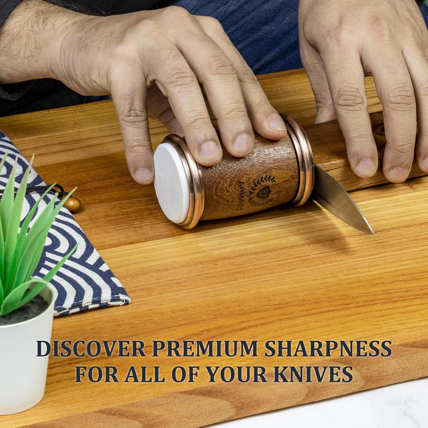 Afilador de Cuchillos AHMACO con Discos de Diamante y Cerámica