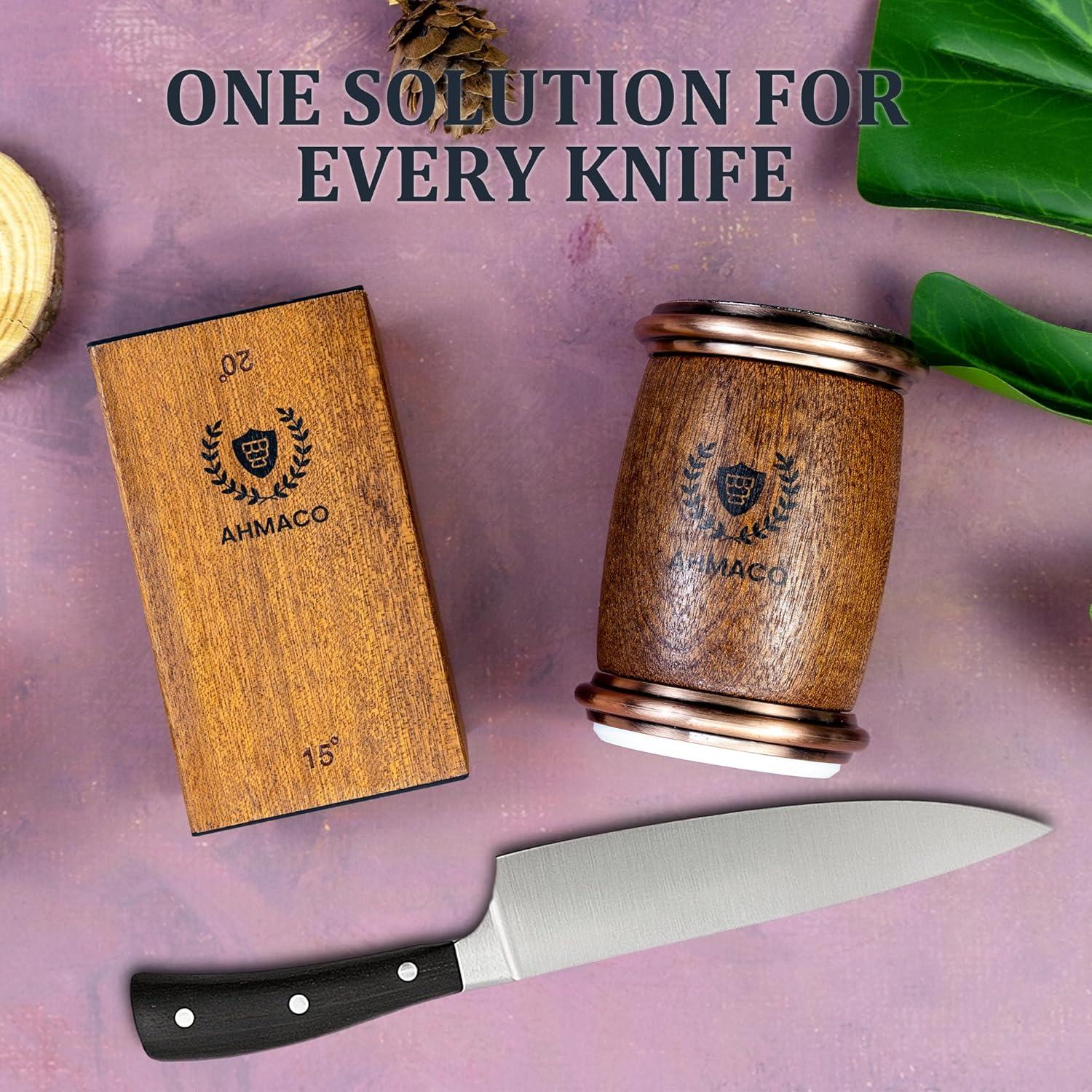 Afilador de Cuchillos AHMACO con Discos de Diamante y Cerámica