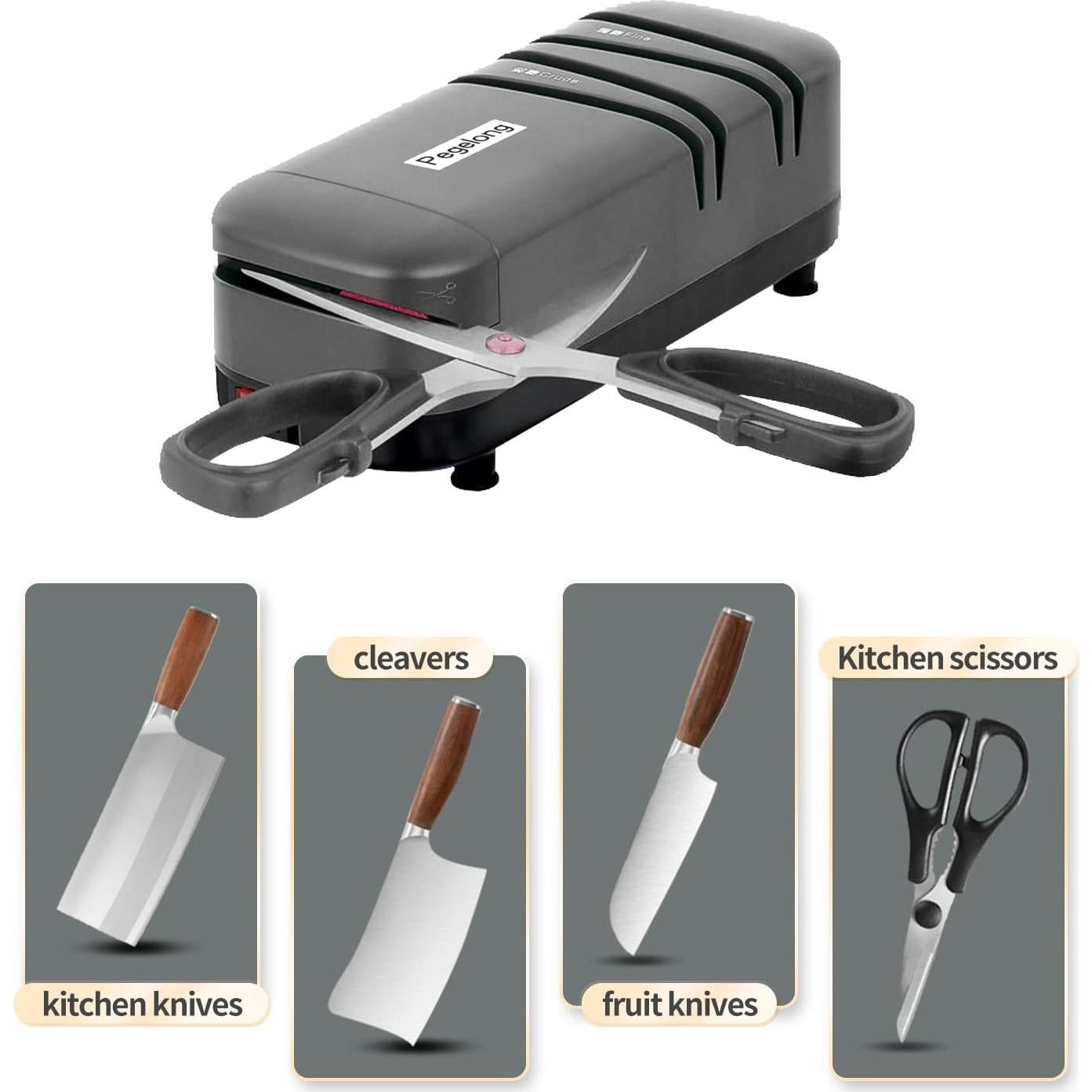 Afilador eléctrico de cuchillos Pegelong S820 50W 12.6°