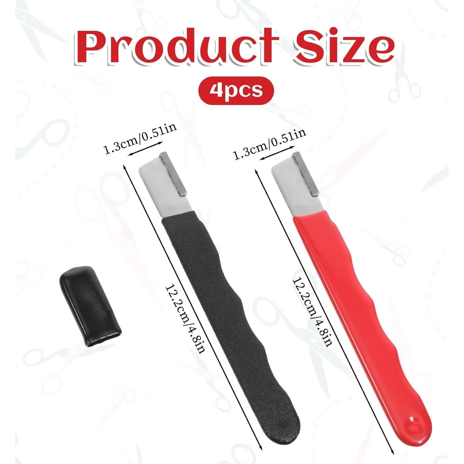 Juego de 4 Afiladores de Herramientas JIYIN 12.2x1.3cm