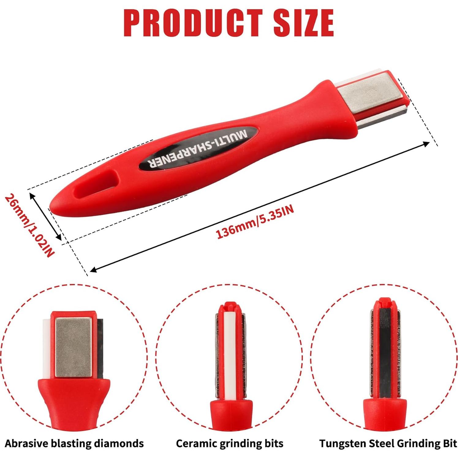 Afilador multifuncional FYHBGR para herramientas de jardinería