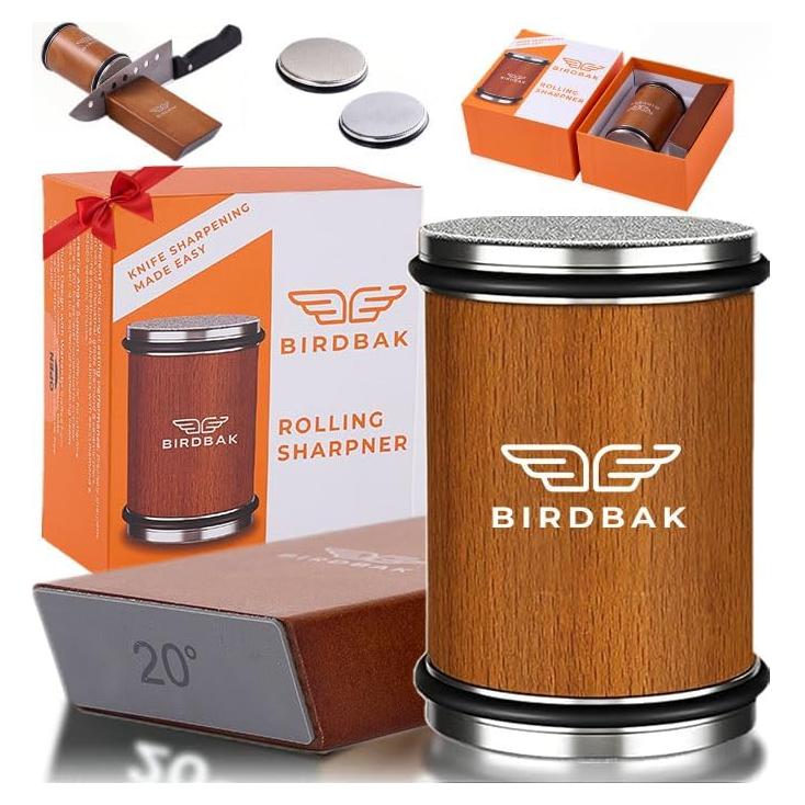 Afilador de Cuchillos BIRDBAK Premium con Diamante y Cerámica