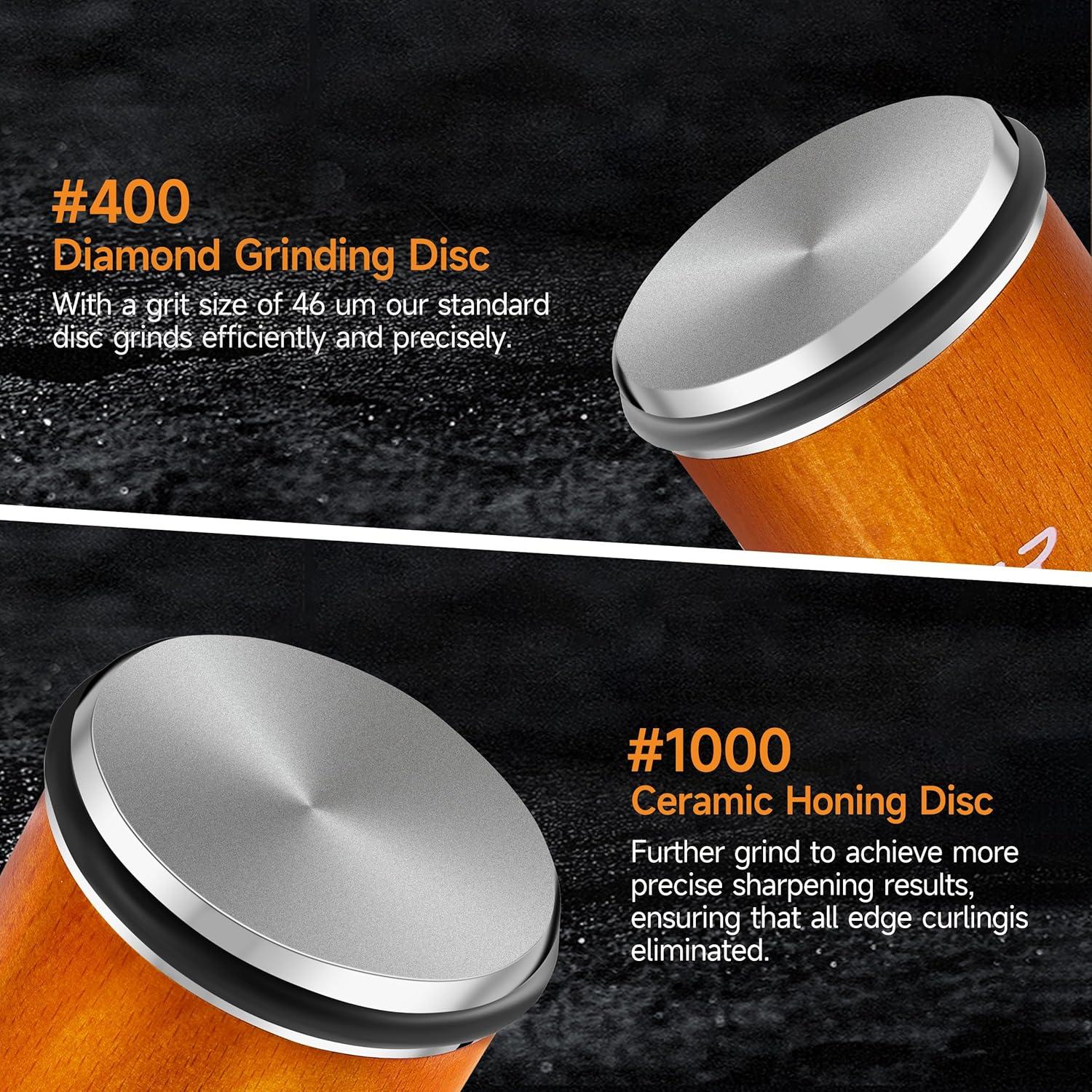 Afilador de Cuchillos BIRDBAK Premium con Diamante y Cerámica