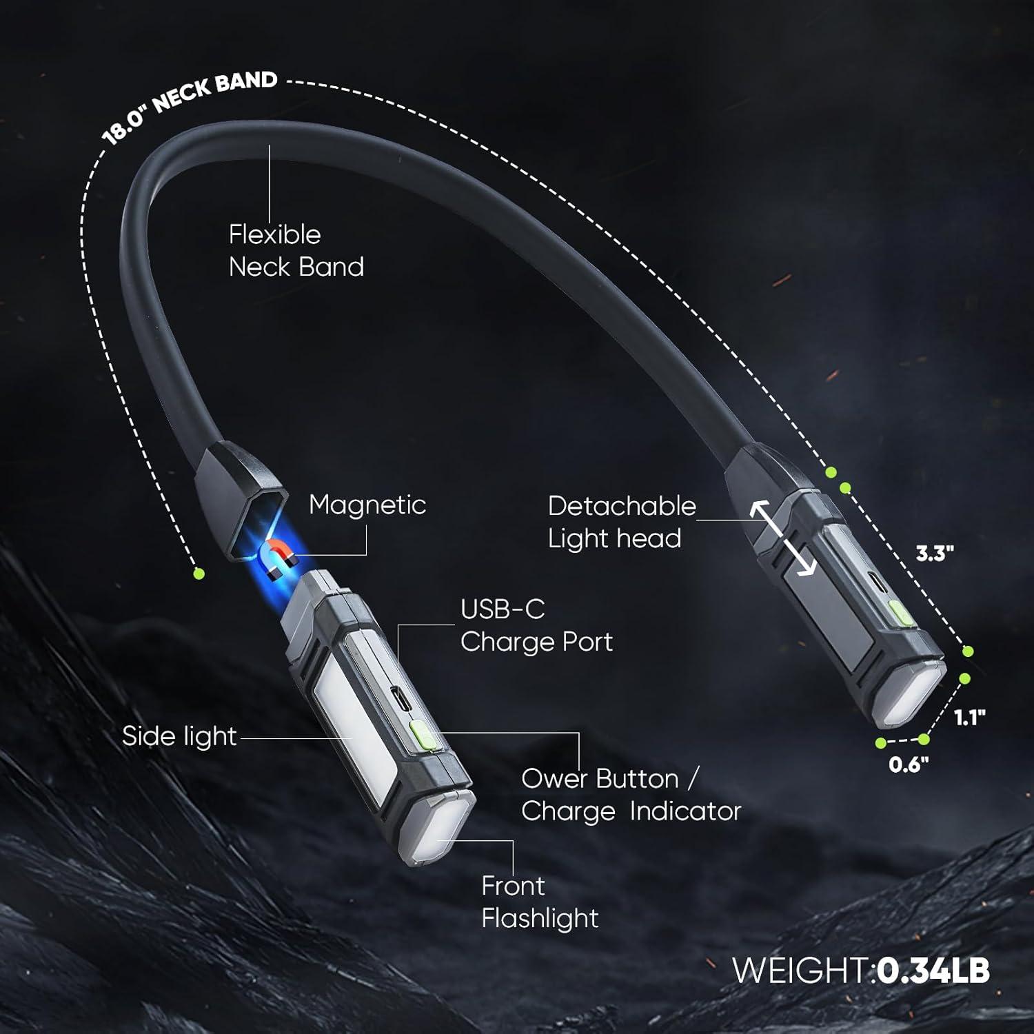 Luz de Cuello Recargable Durapower 200LM Flexible